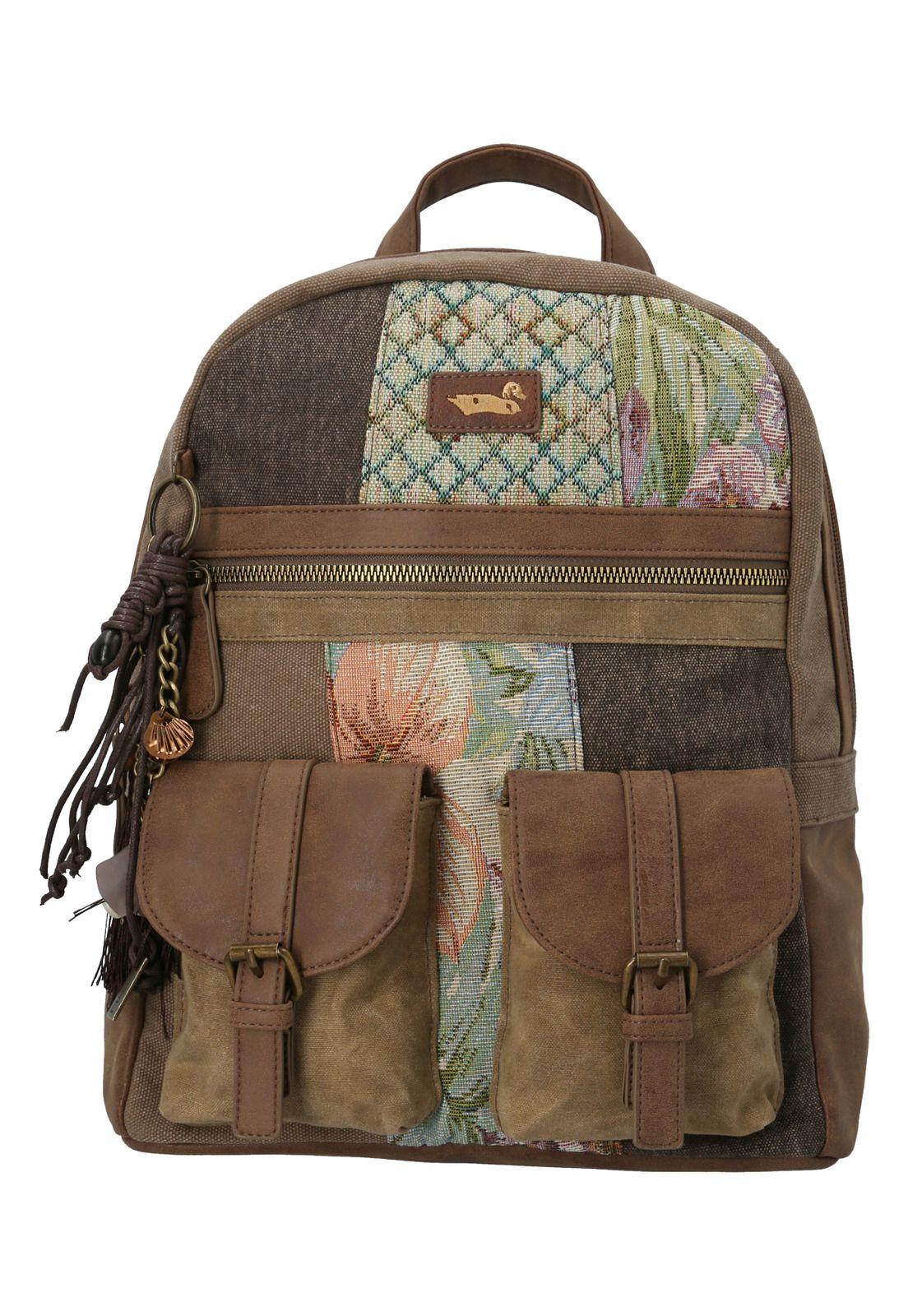 Cartera Camel Ikal Back Mujer-0