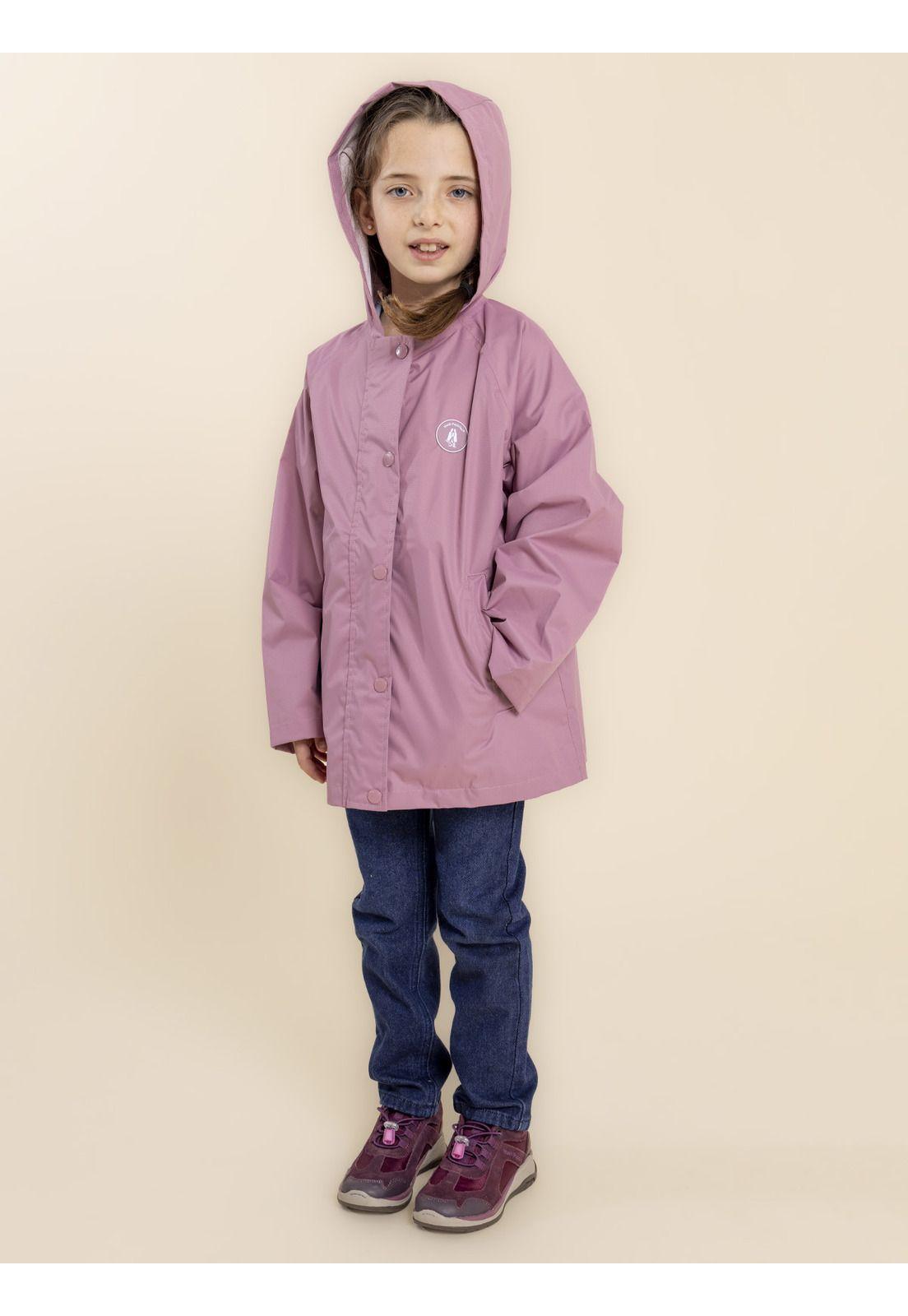 Chaqueta Waterproof Niña Wind Rosado-1