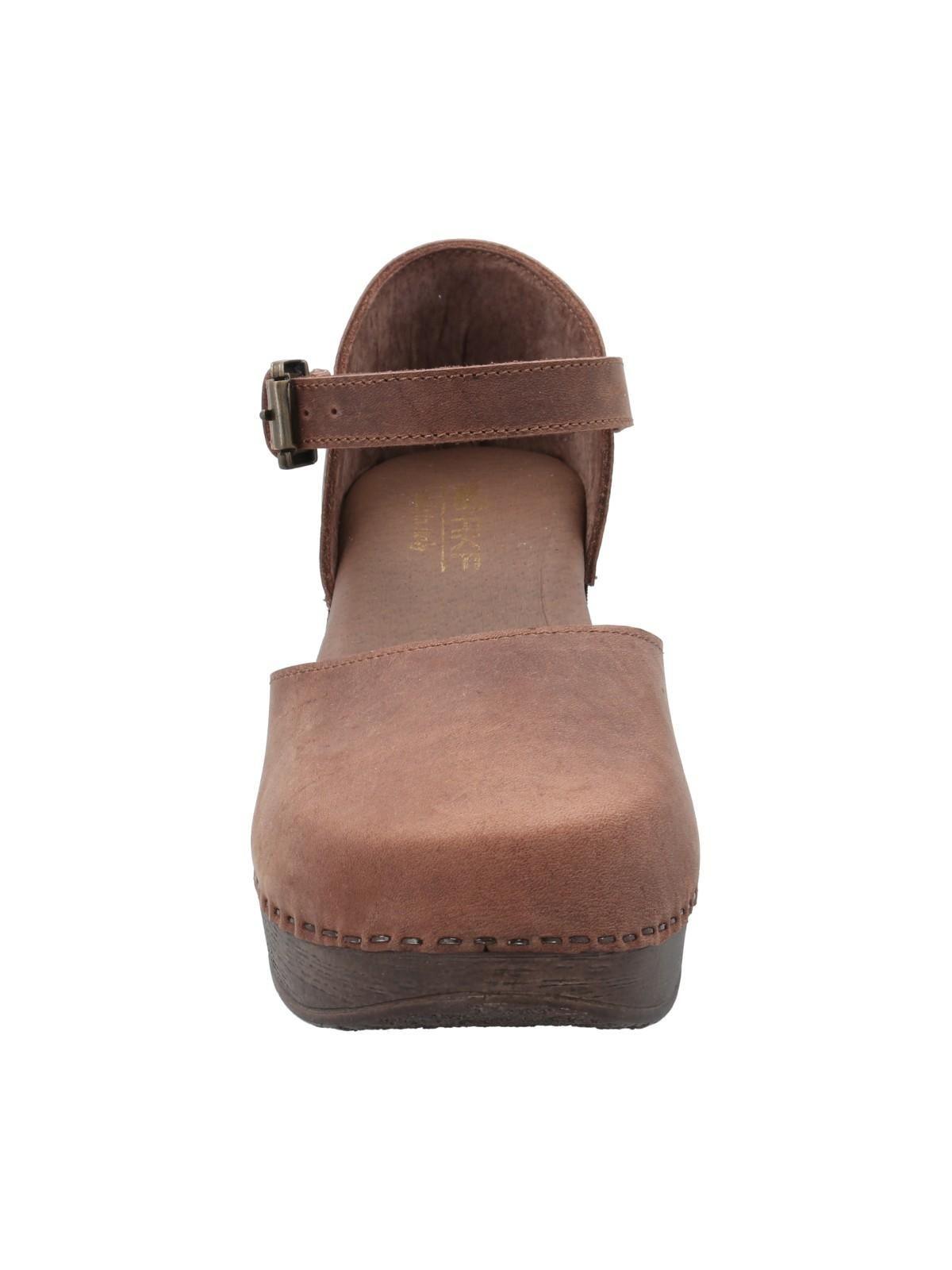 Sueco Cuero Mujer Lu Café-3