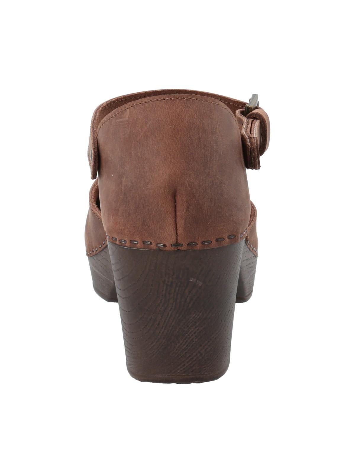 Sueco Cuero Mujer Lu Café-6