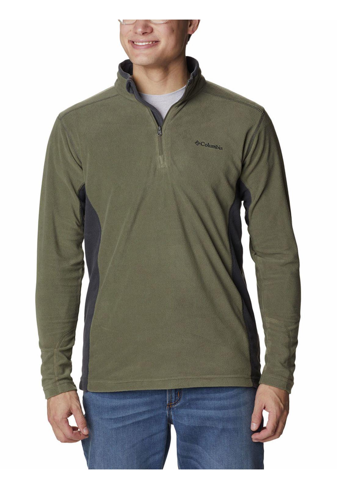 Buzo Hombre Klamath Range Half Zip Verde-0
