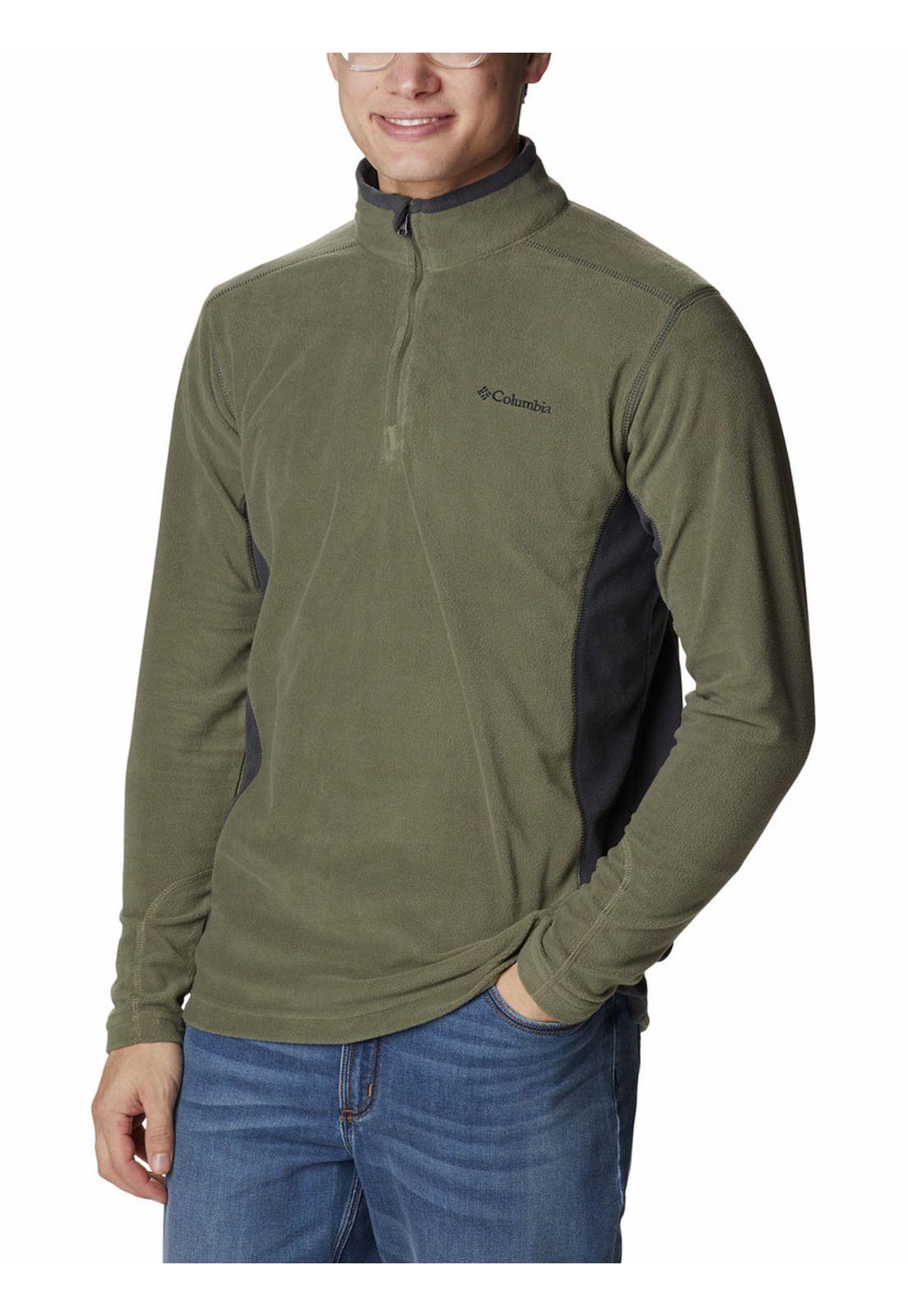 Buzo Hombre Klamath Range Half Zip Verde-4