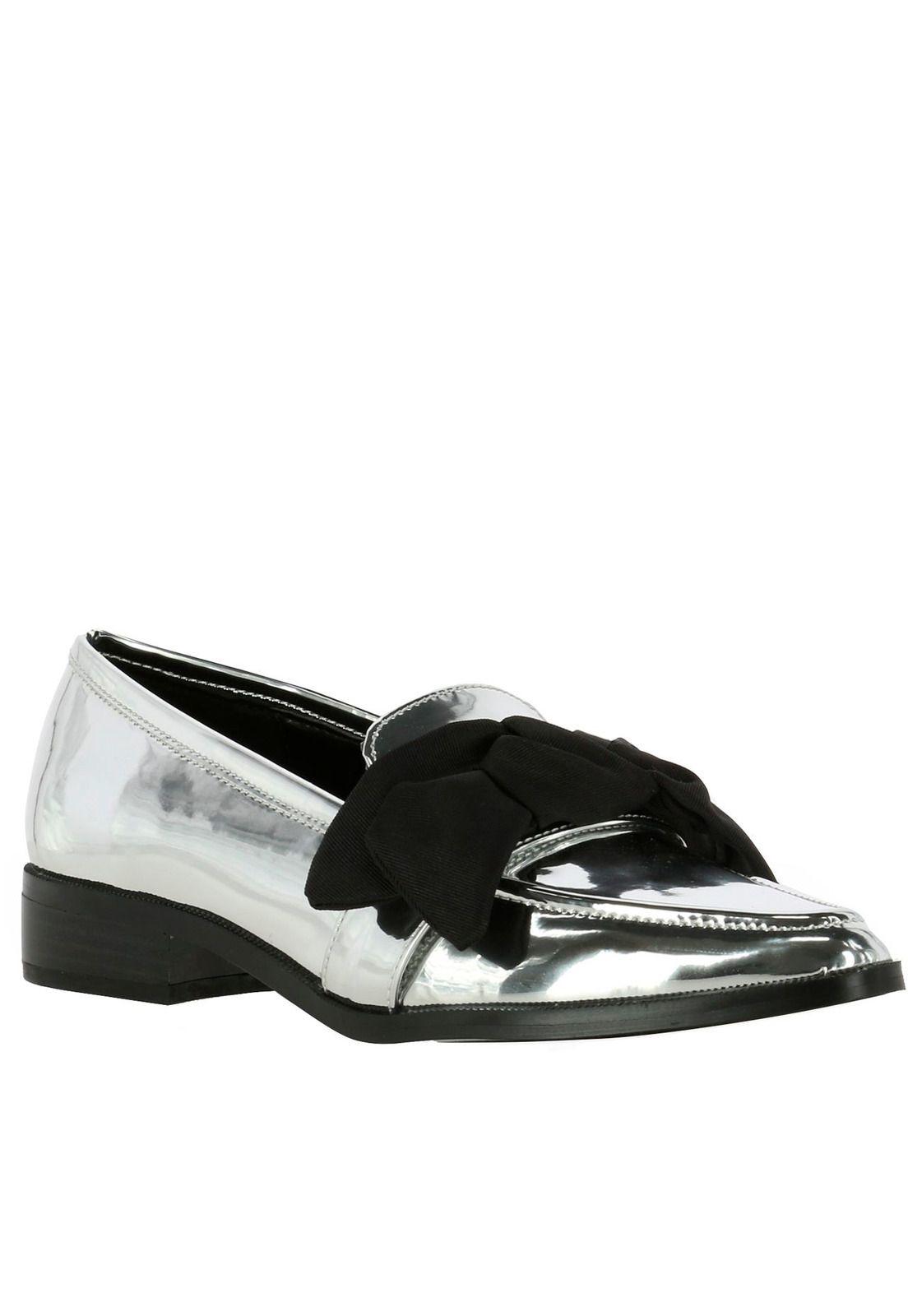 Mocasin Weeping Plateado Mujer-0