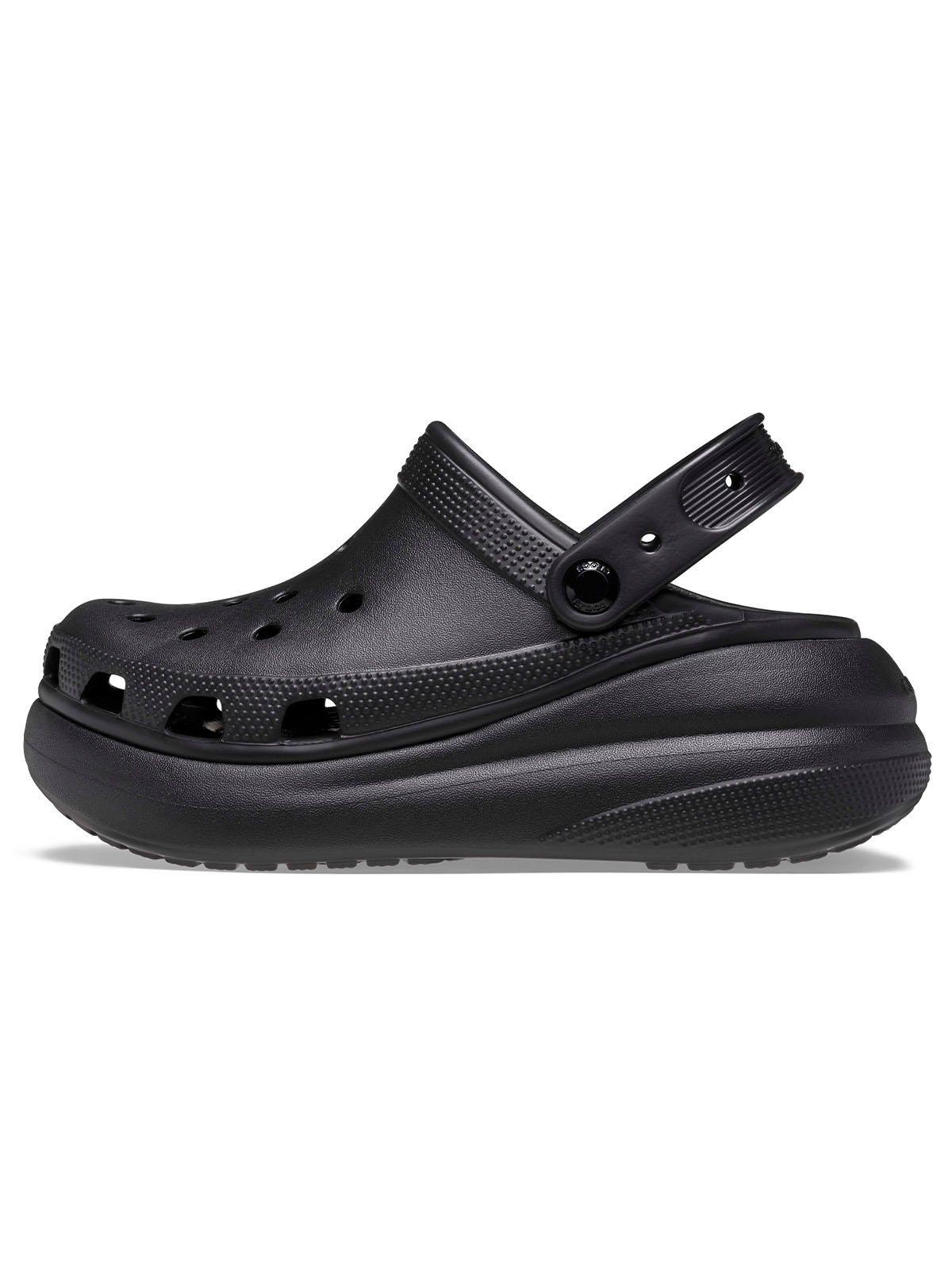 Zueco Crocs Mujer Crush Clog Negro-1