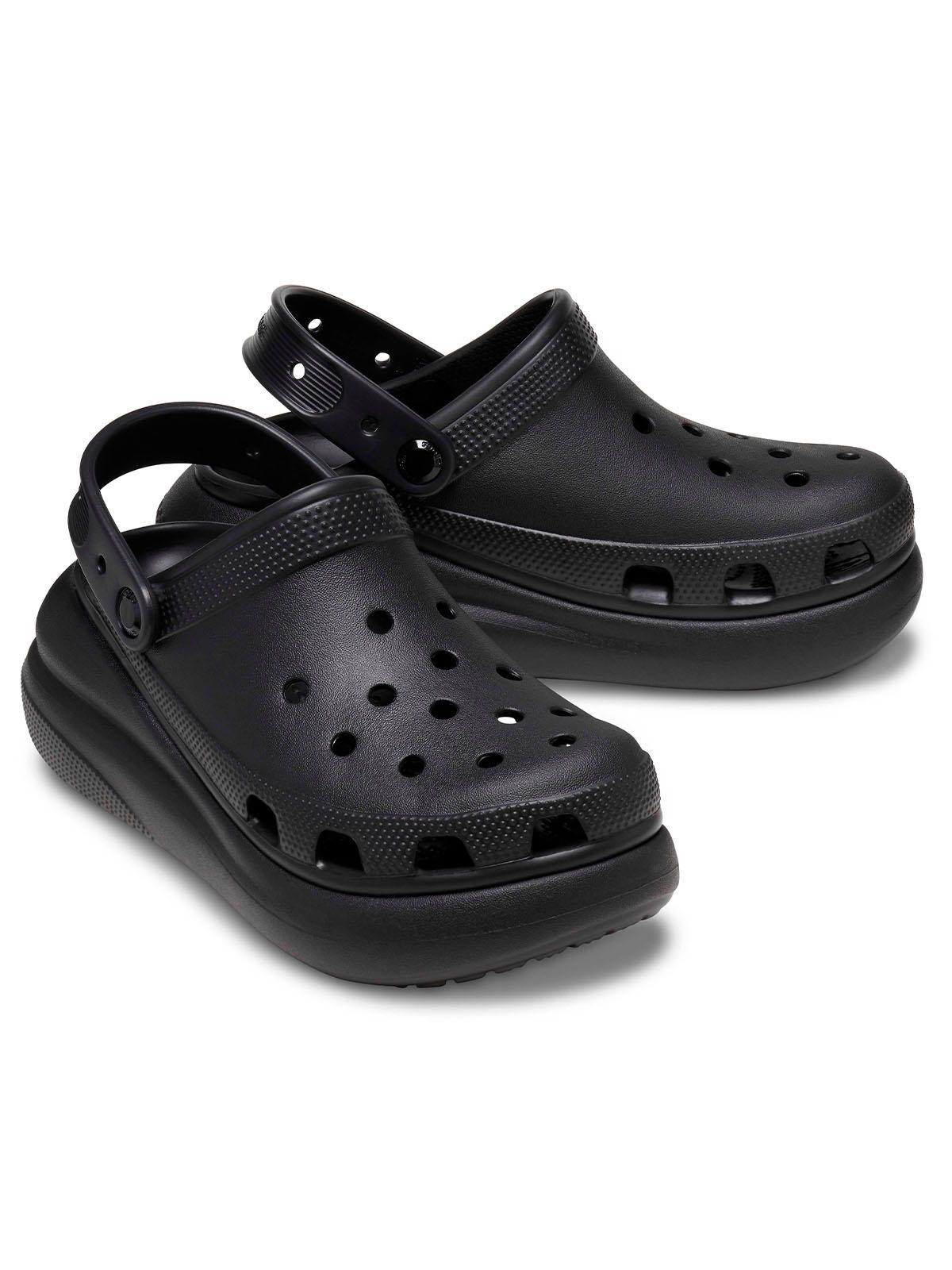 Zueco Crocs Mujer Crush Clog Negro-3