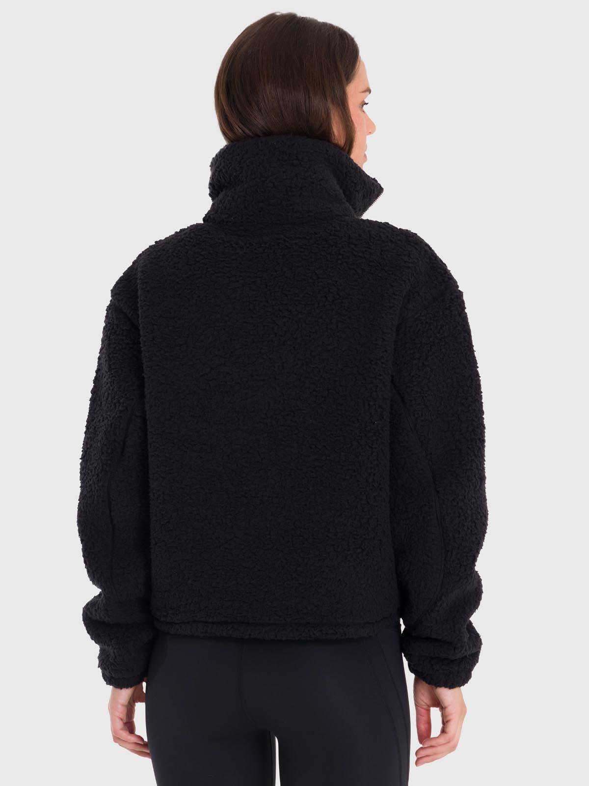 Polar Mujer Mid Zip Sherpa Negro-4