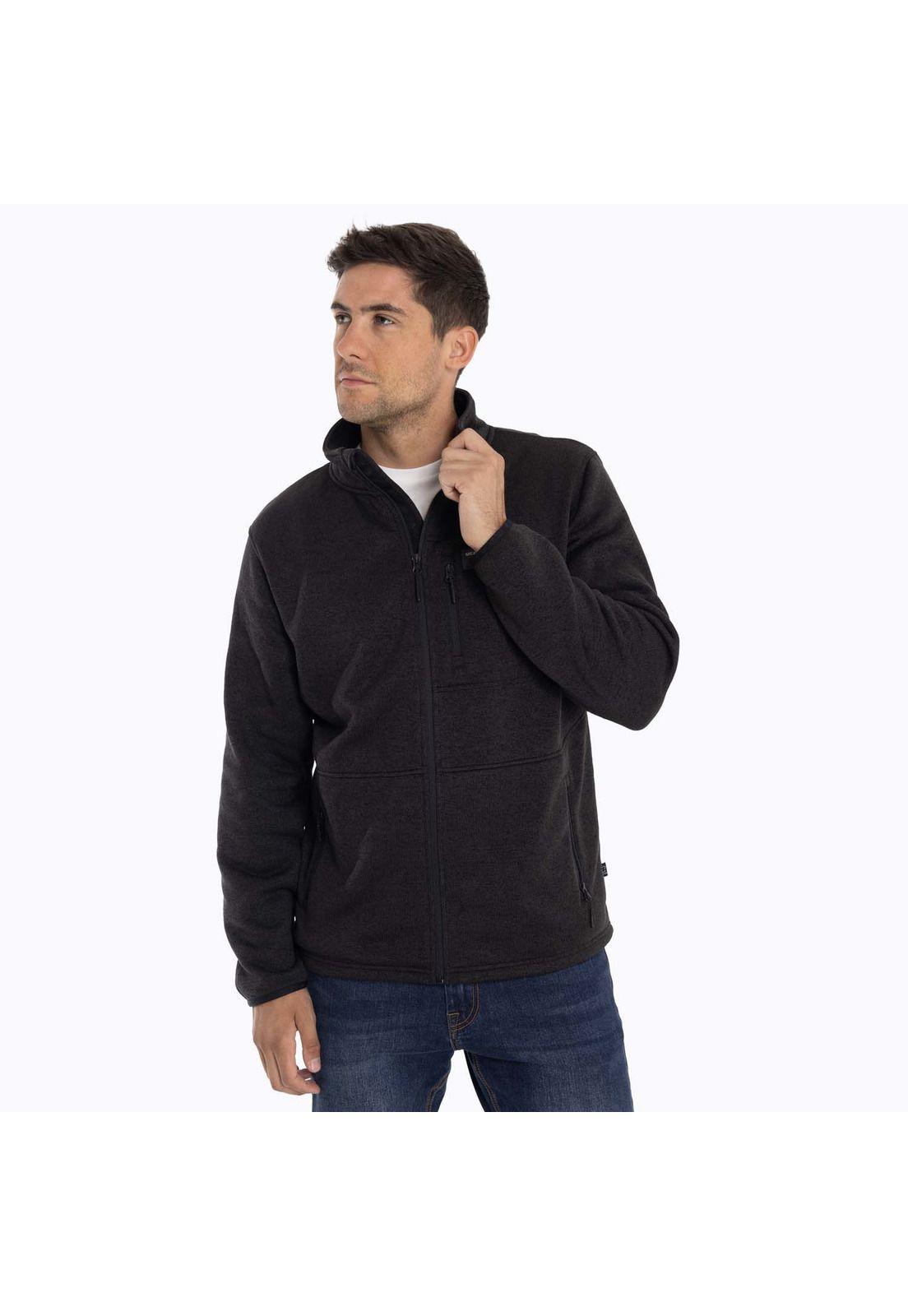 Polar Hombre Snake Knitted Fleece Negro Merrell-4