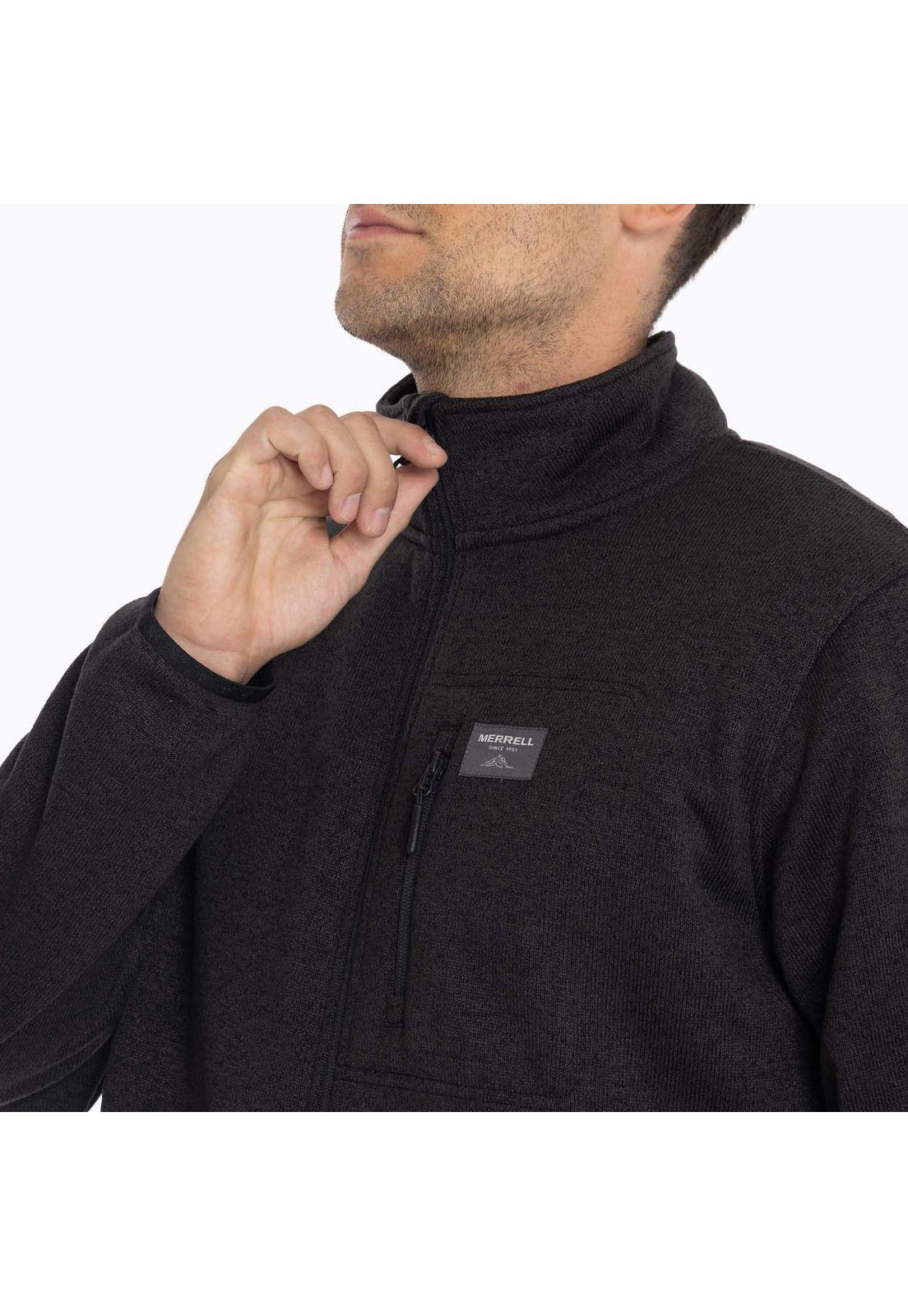 Polar Hombre Snake Knitted Fleece Negro Merrell-6