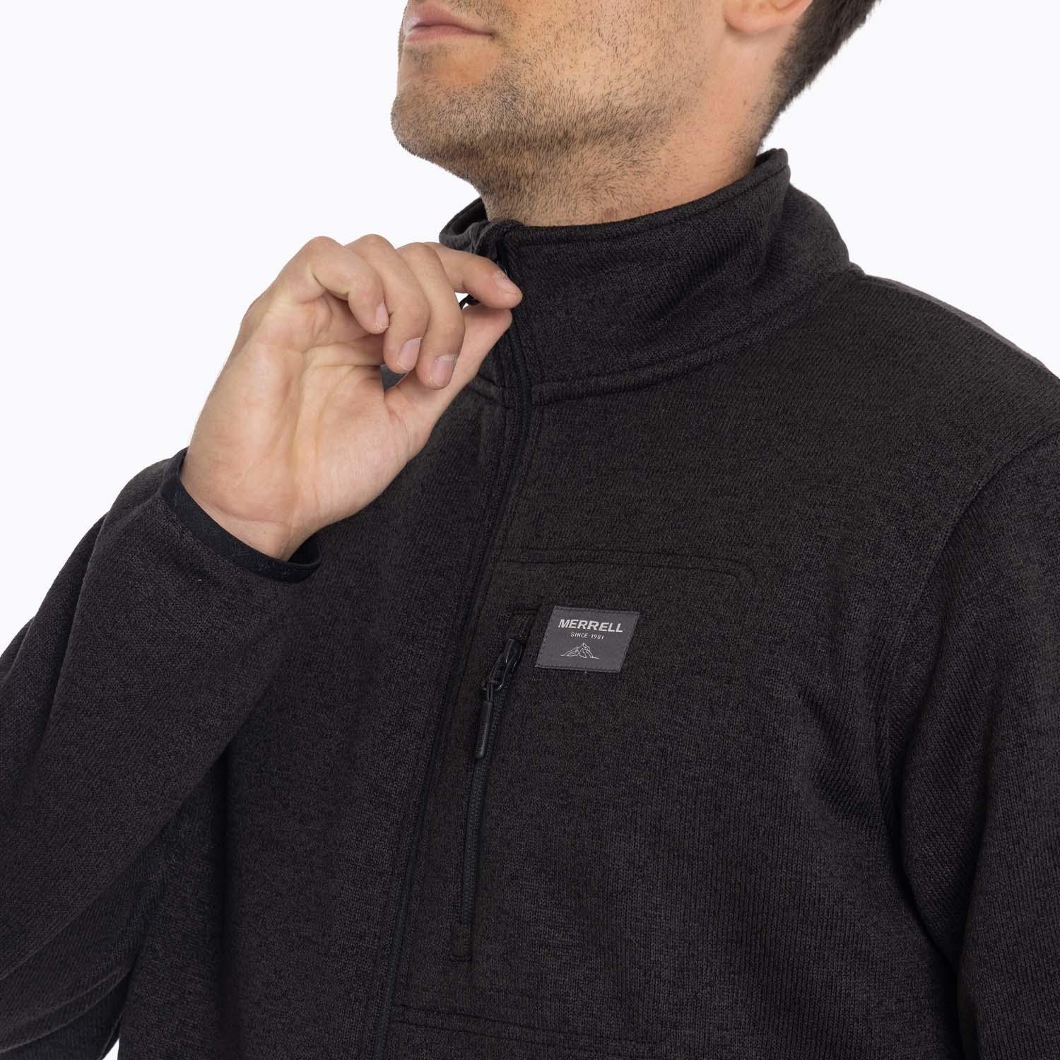 Polar Hombre Snake Knitted Fleece Negro Merrell-6