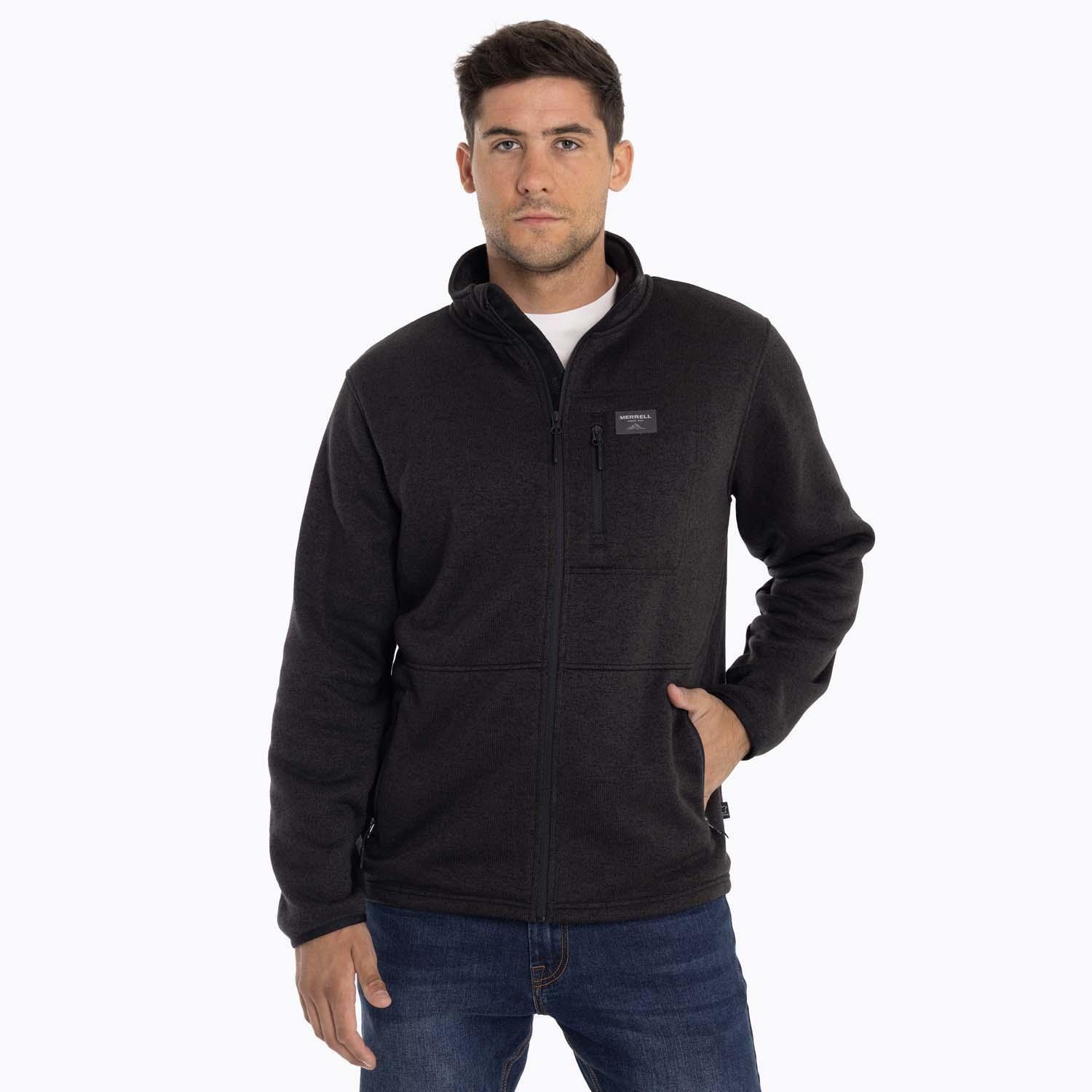 Polar Hombre Snake Knitted Fleece Negro Merrell-3