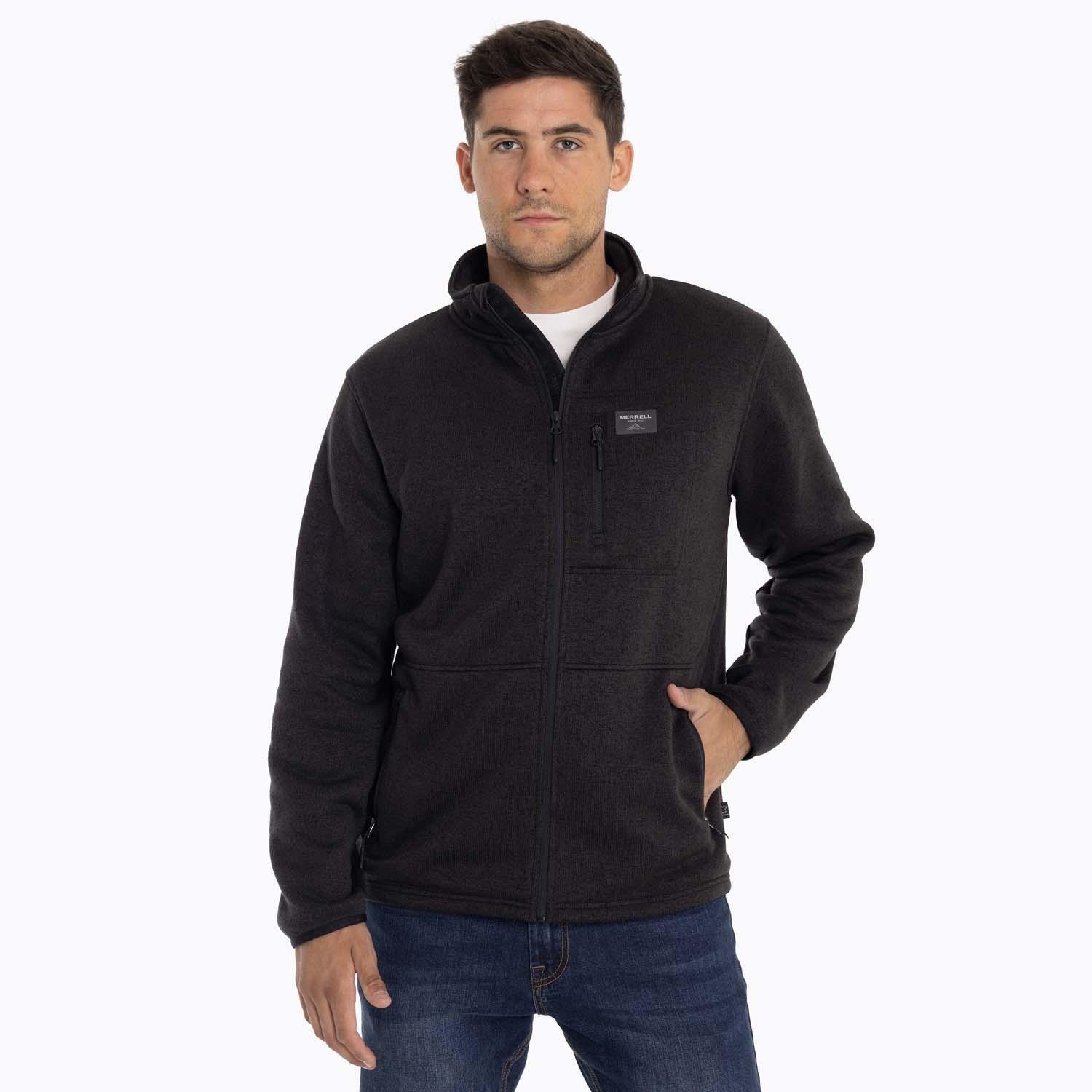 Polar Hombre Snake Knitted Fleece Negro Merrell-3