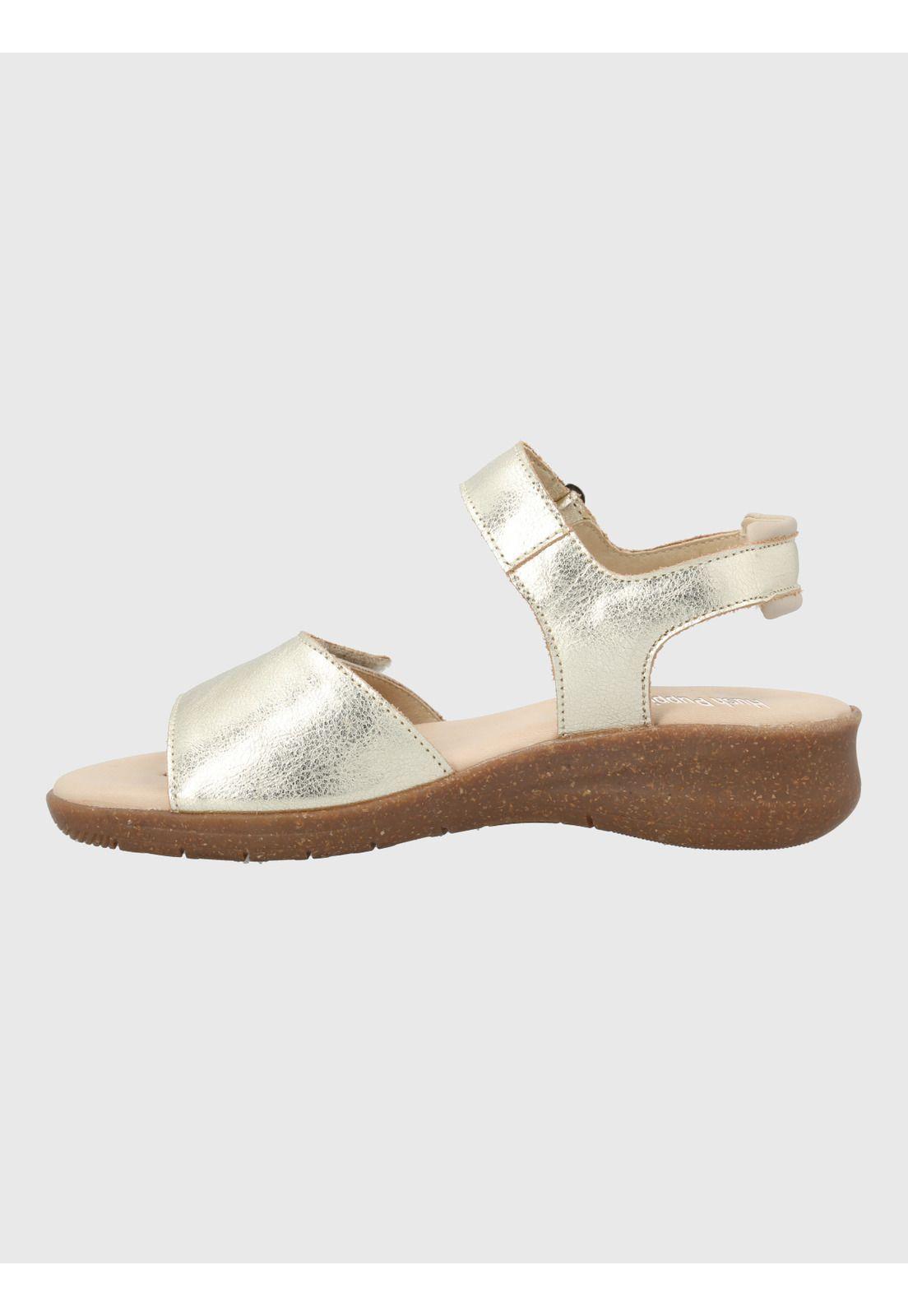 Sandalia Cuero Mujer Moon Ligh Metalizada-5