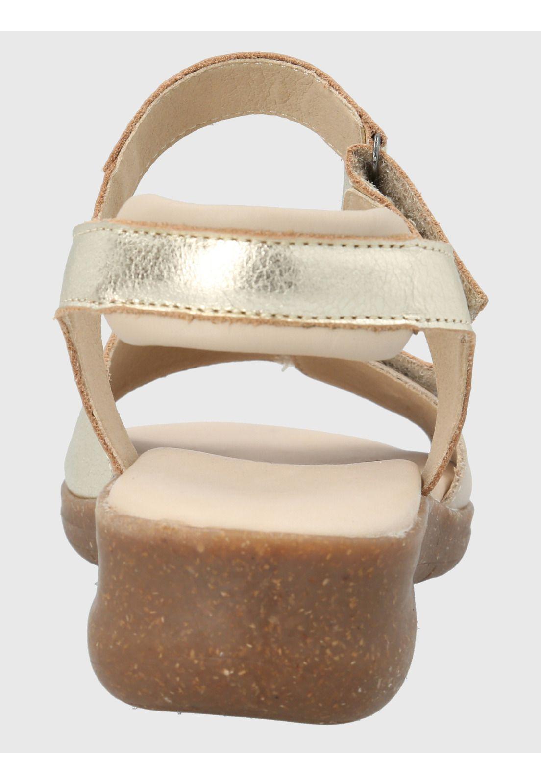 Sandalia Cuero Mujer Moon Ligh Metalizada-6