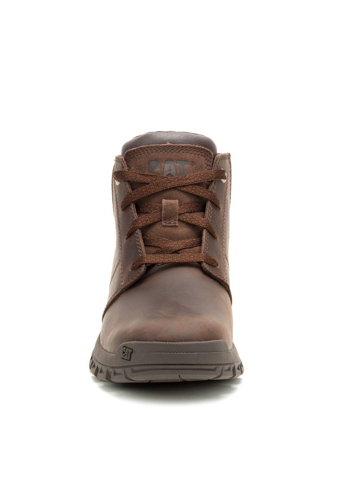 Botín Cuero Threshold Chukka Hombre Café Oscuro-4