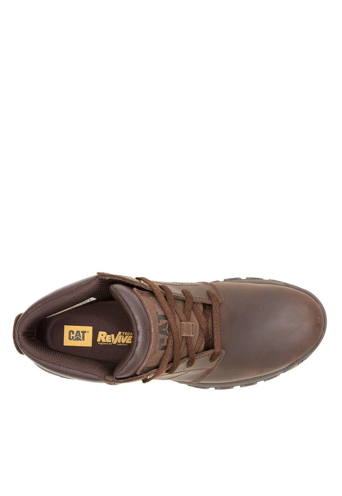 Botín Cuero Threshold Chukka Hombre Café Oscuro-6