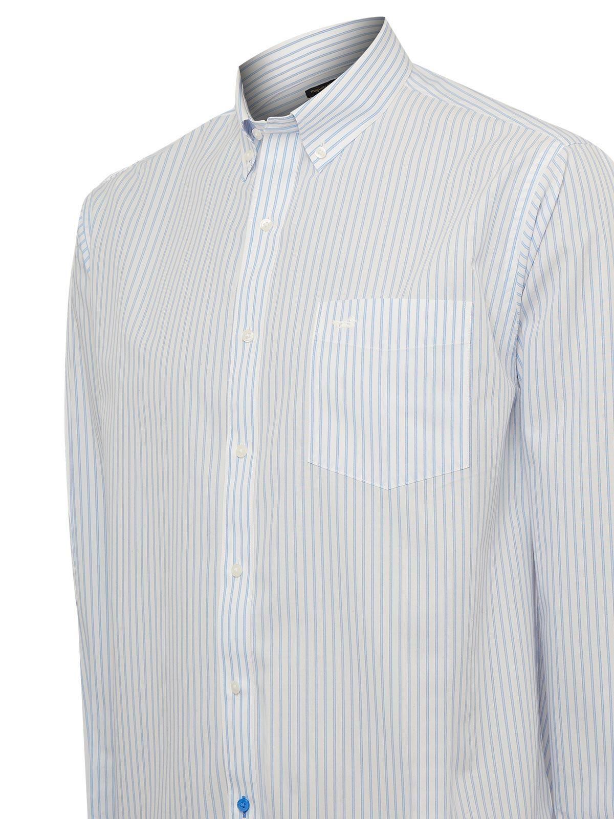 Camisa Cuello Button-Down Hombre WF Azul-4