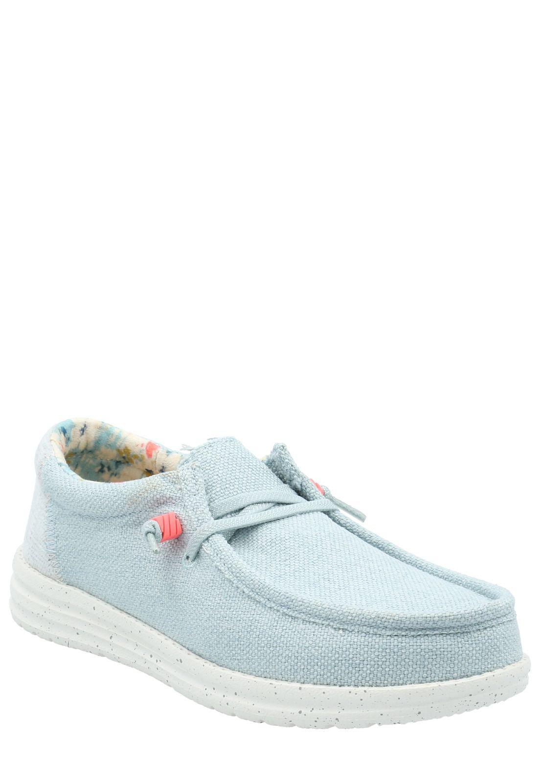 Zapatilla Mujer Benedetto Hey Dude Celeste -0