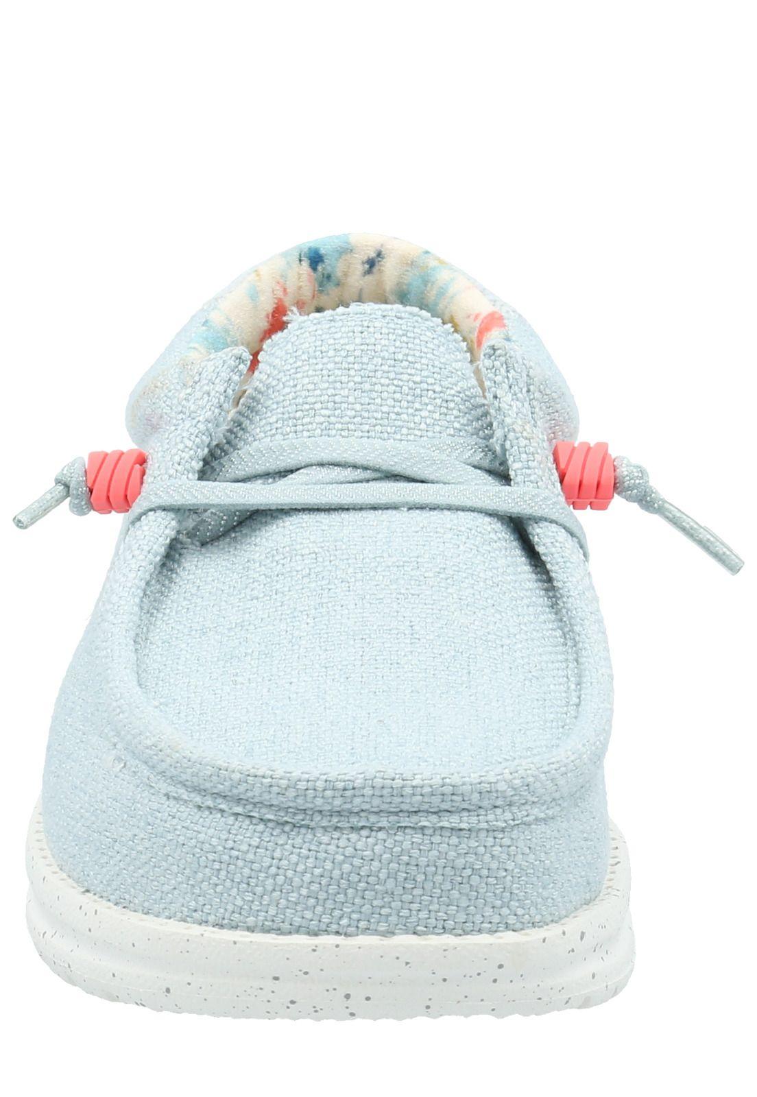 Zapatilla Mujer Benedetto Hey Dude Celeste -3