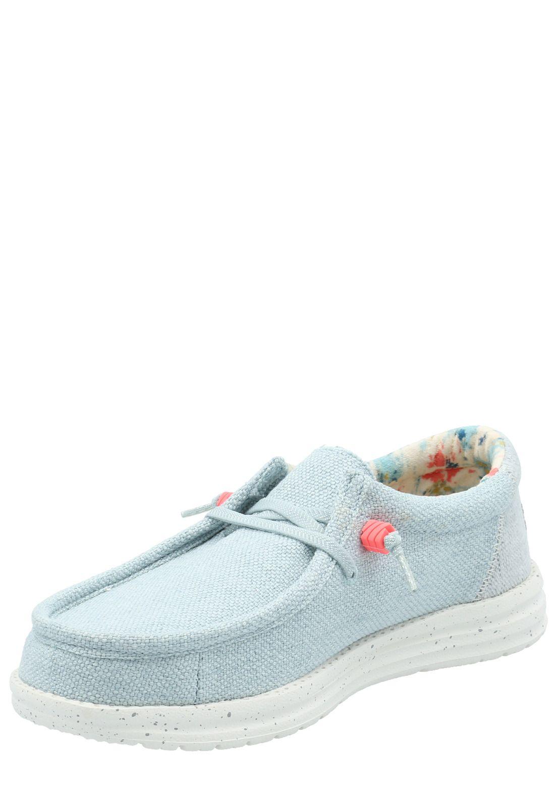 Zapatilla Mujer Benedetto Hey Dude Celeste -4