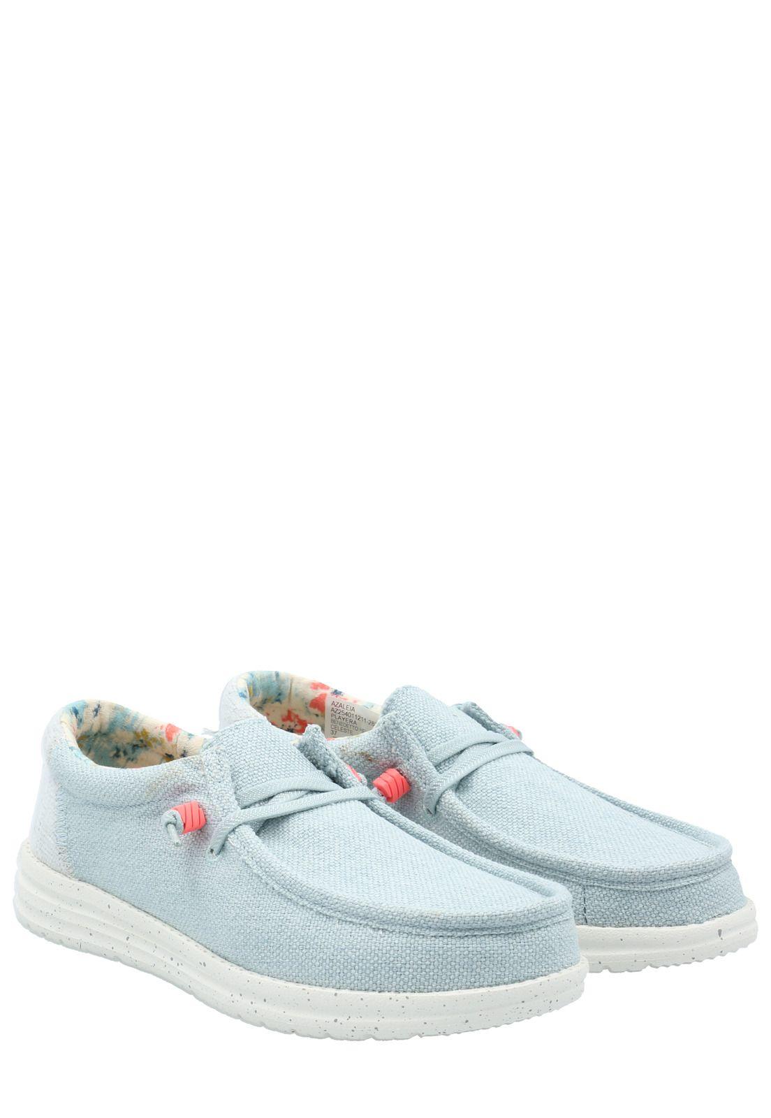 Zapatilla Mujer Benedetto Hey Dude Celeste -7