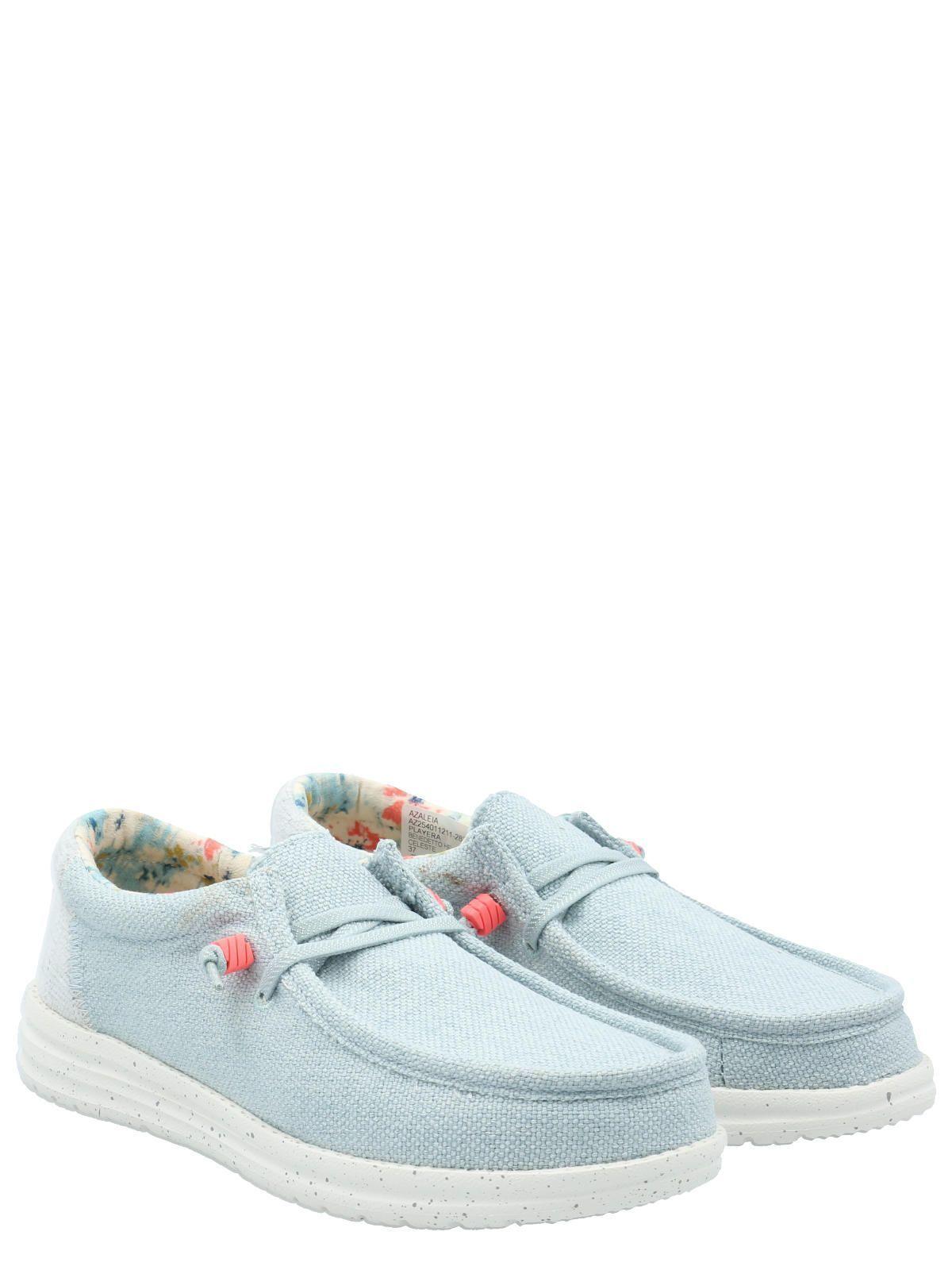 Zapatilla Mujer Benedetto Hey Dude Celeste -7