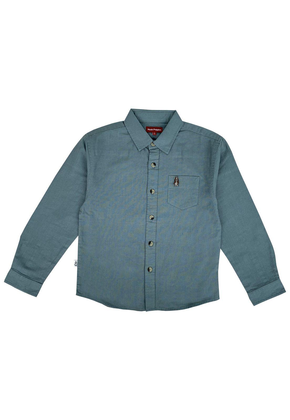 Camisa Pumba Niño Lino Azul-0