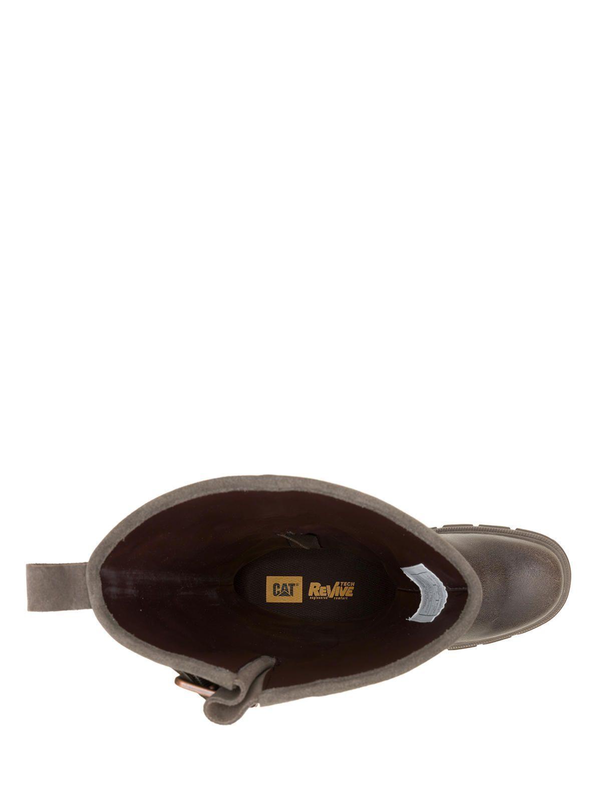 Bota Cuero Mujer Notion Buckle Café Oscuro-6
