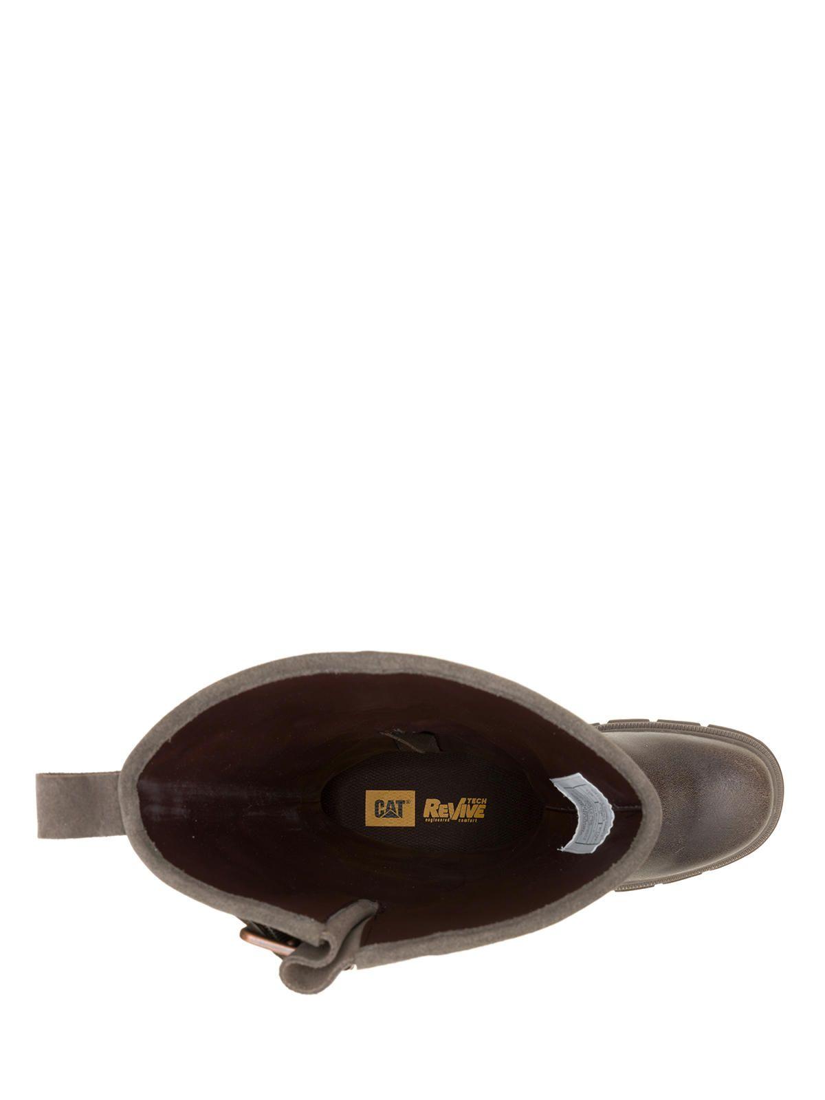 Bota Cuero Mujer Notion Buckle Café Oscuro-6