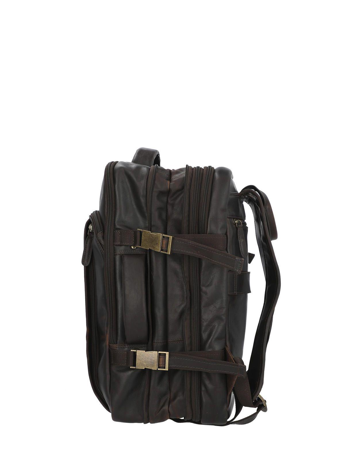 Mochila Cuero Hombre Tc Stanley Back Café-4