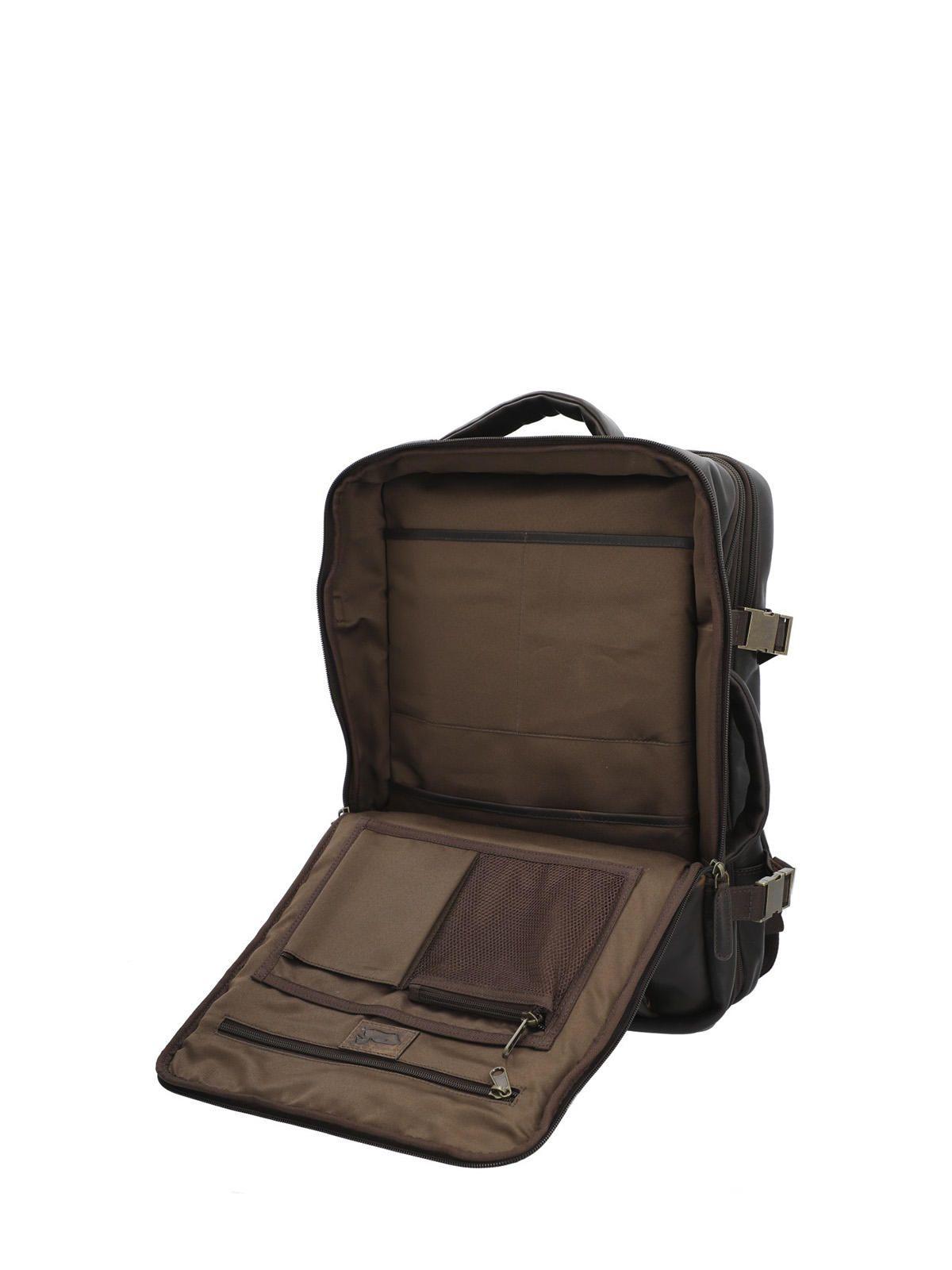 Mochila Cuero Hombre Tc Stanley Back Café-6