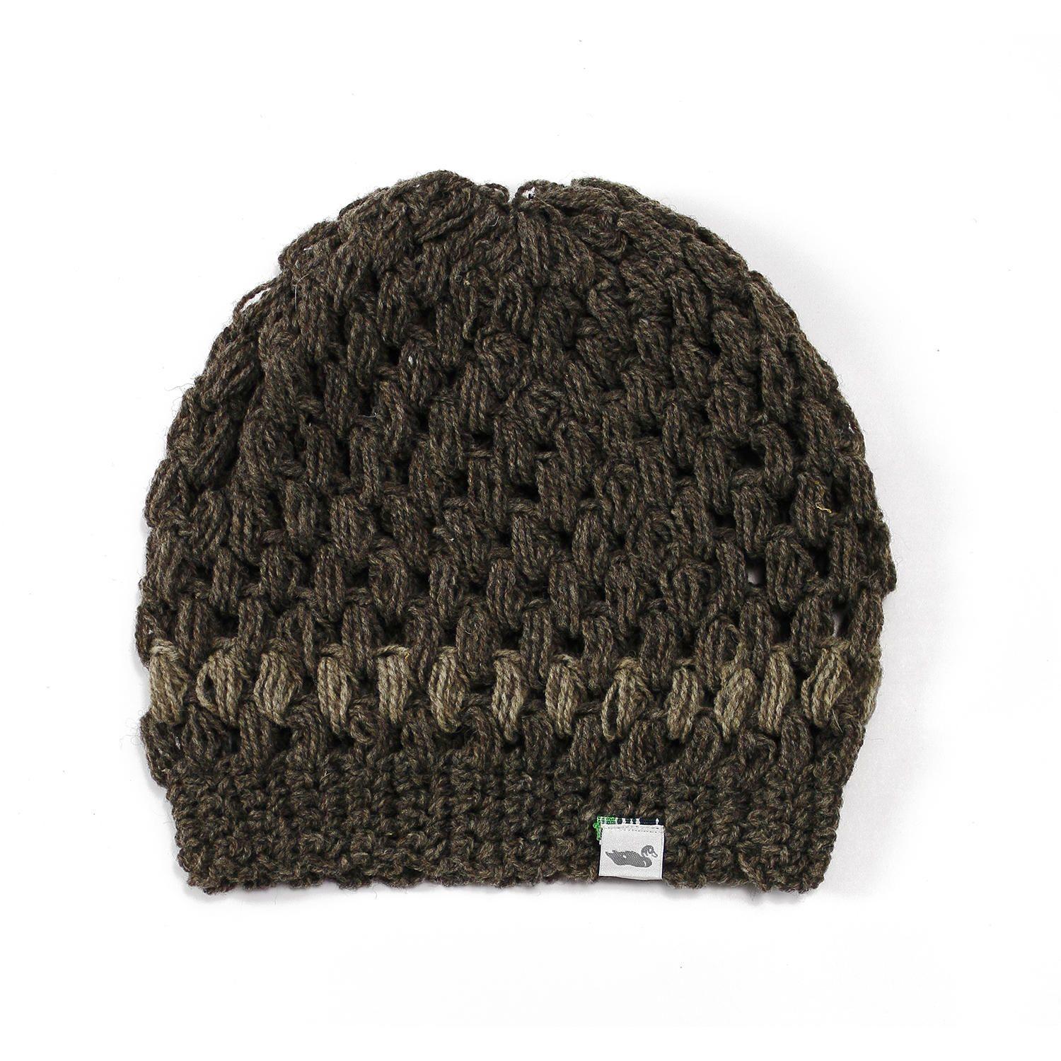 Gorro Mujer Crochet Beanie No P Café-0