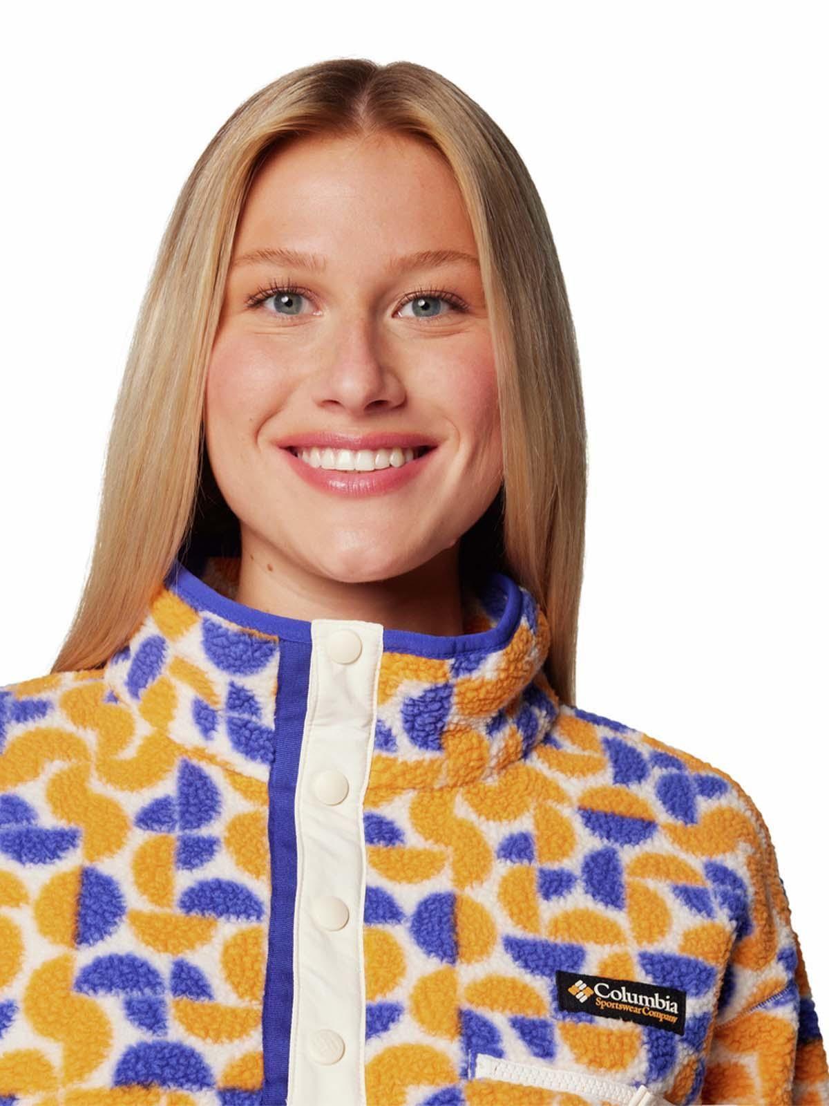 Polar Mujer Helvetia Snap Fleece Amarillo-3