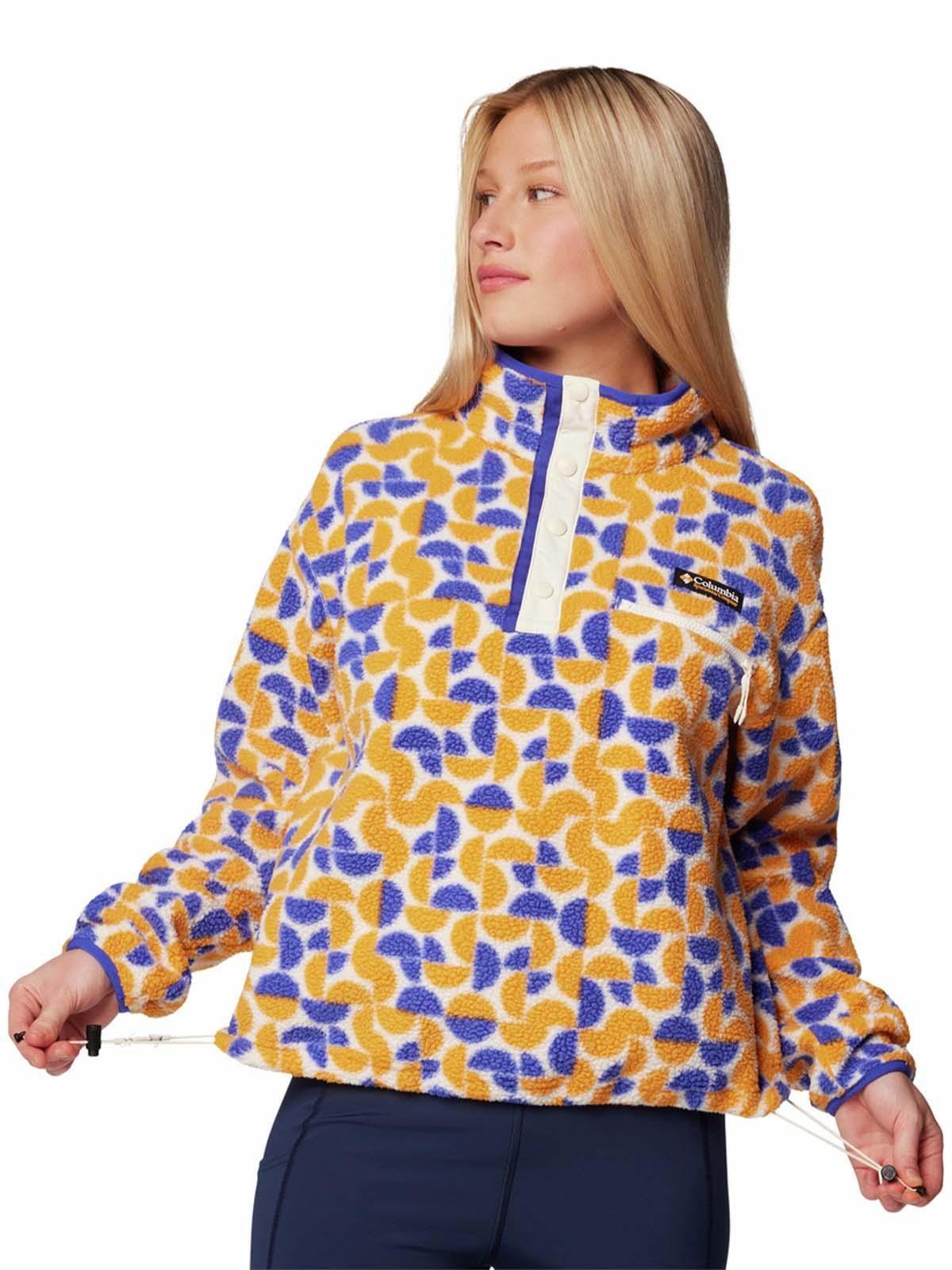 Polar Mujer Helvetia Snap Fleece Amarillo-4