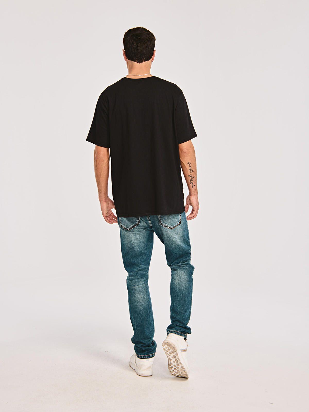 Polera Manga Corta Hombre Caterpillar LogoNegro-5