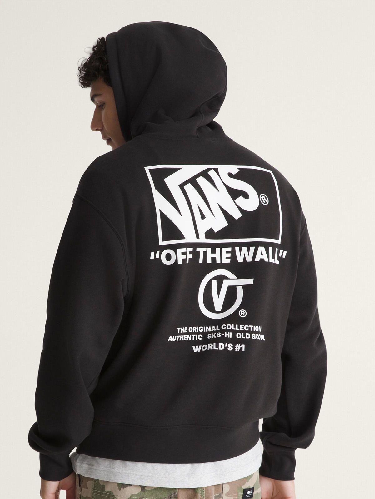 Poleron Hombre Stacked Hi Pullover Negro-1