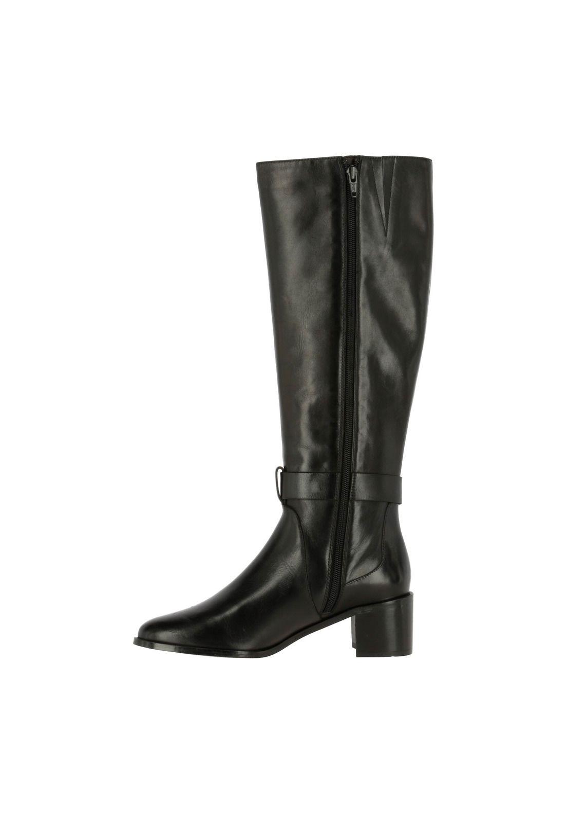 Botin Cuero Mujer Lupe Negro-2