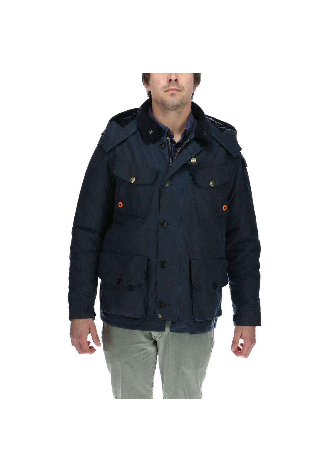 Chaqueta Algodón Encerado Rockford Azul-0