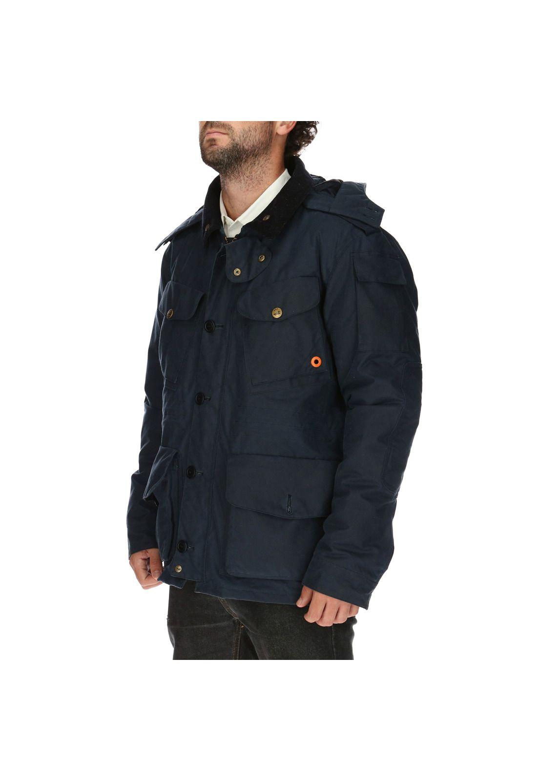 Chaqueta Algodón Encerado Rockford Azul-1