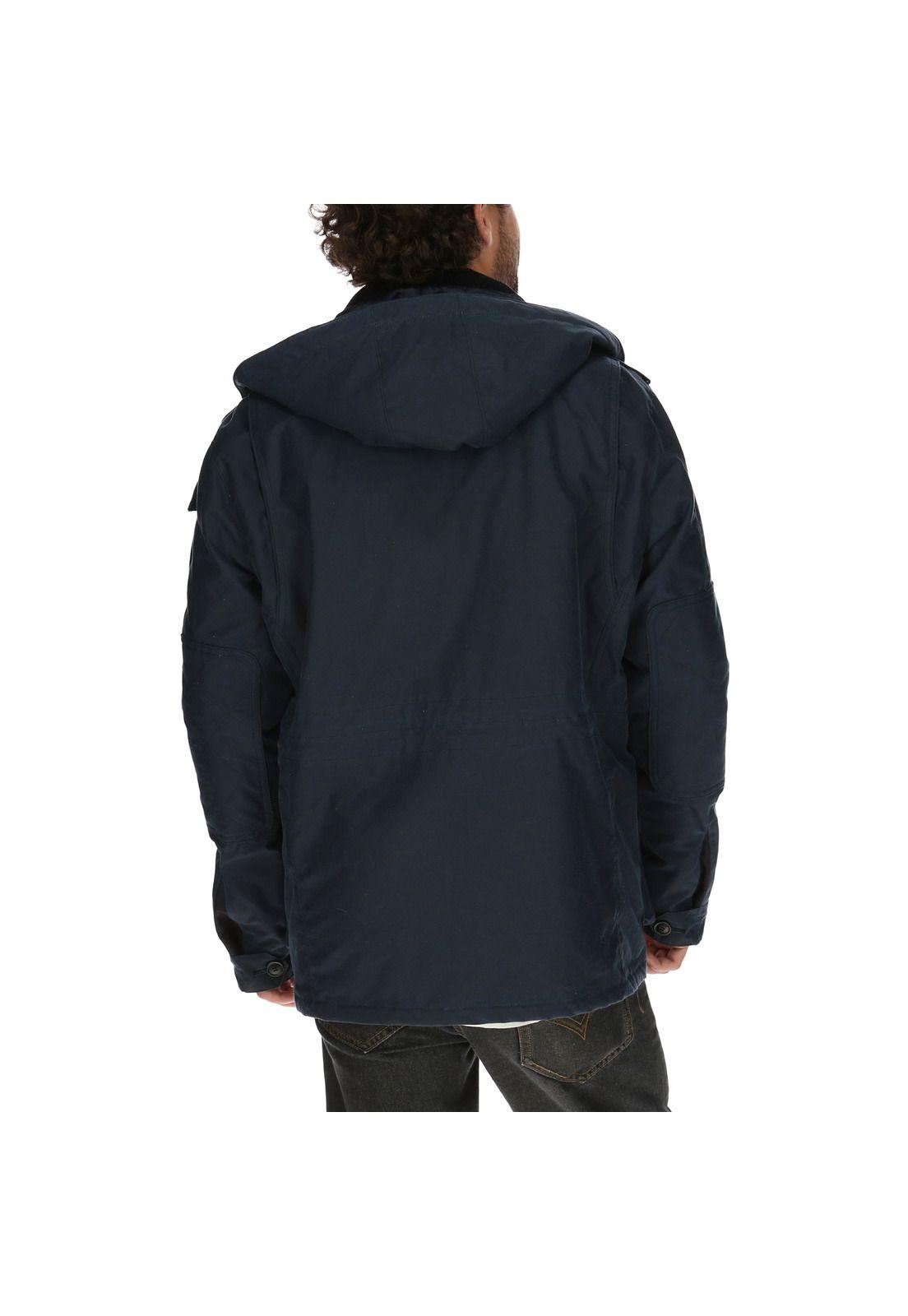 Chaqueta Algodón Encerado Rockford Azul-2