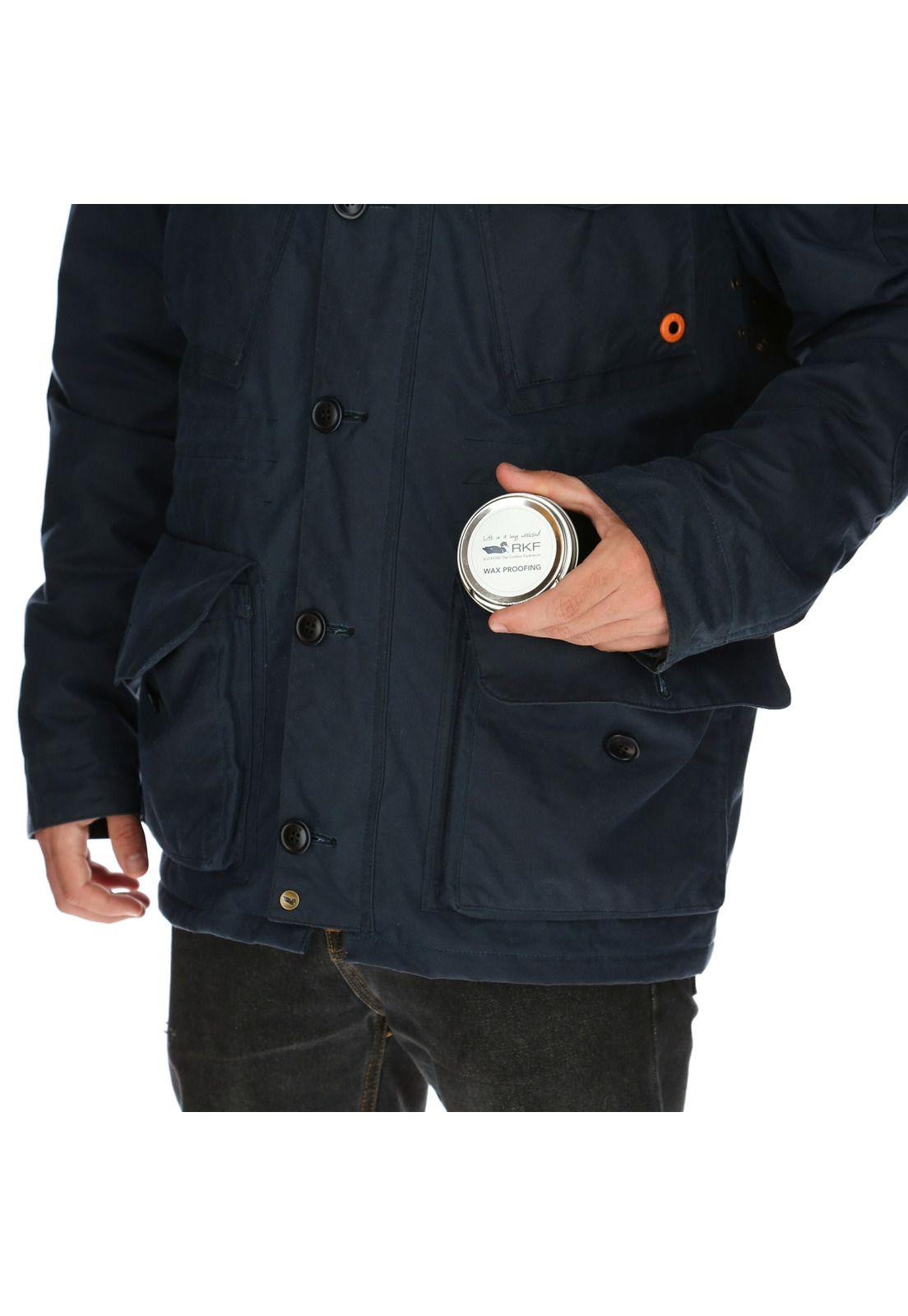 Chaqueta Algodón Encerado Rockford Azul-4