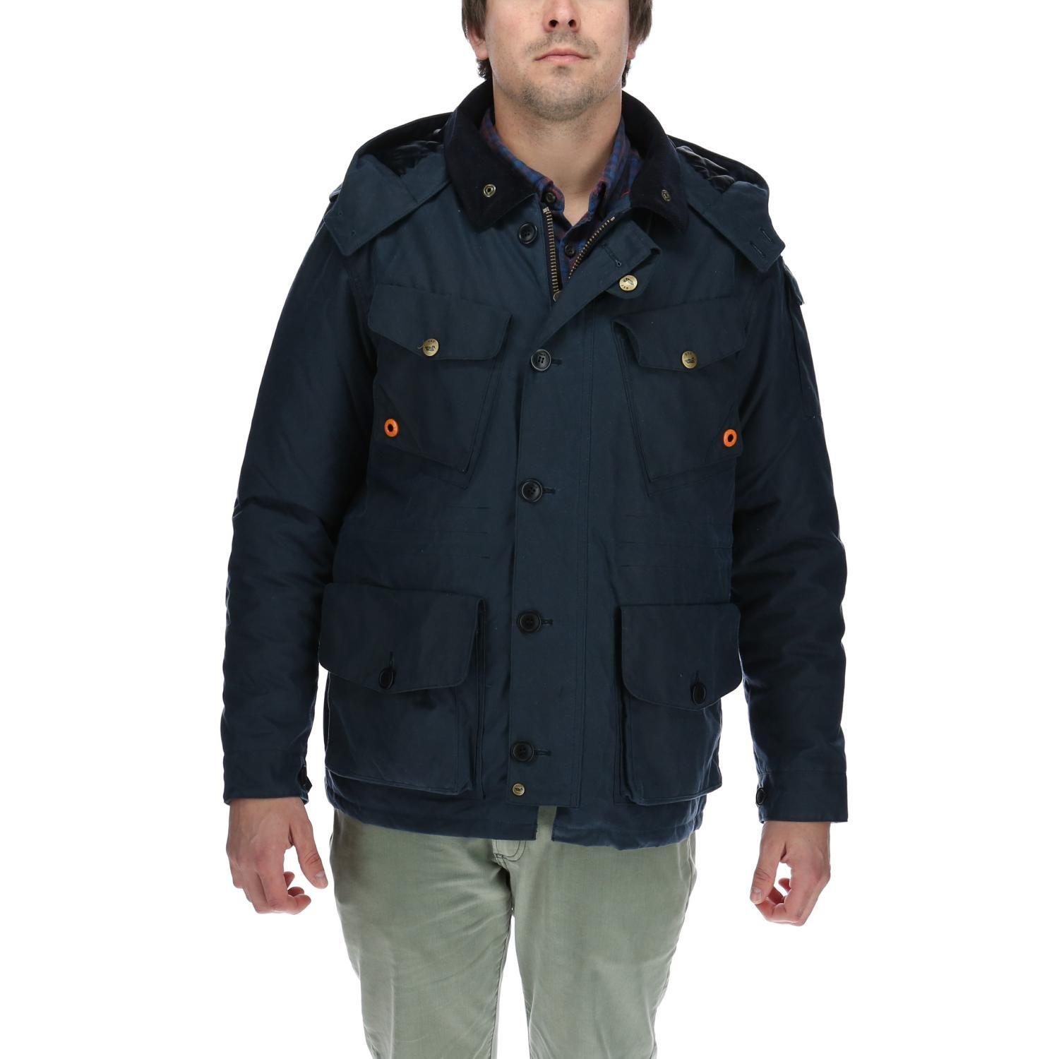 Chaqueta Algodón Encerado Rockford Azul-0