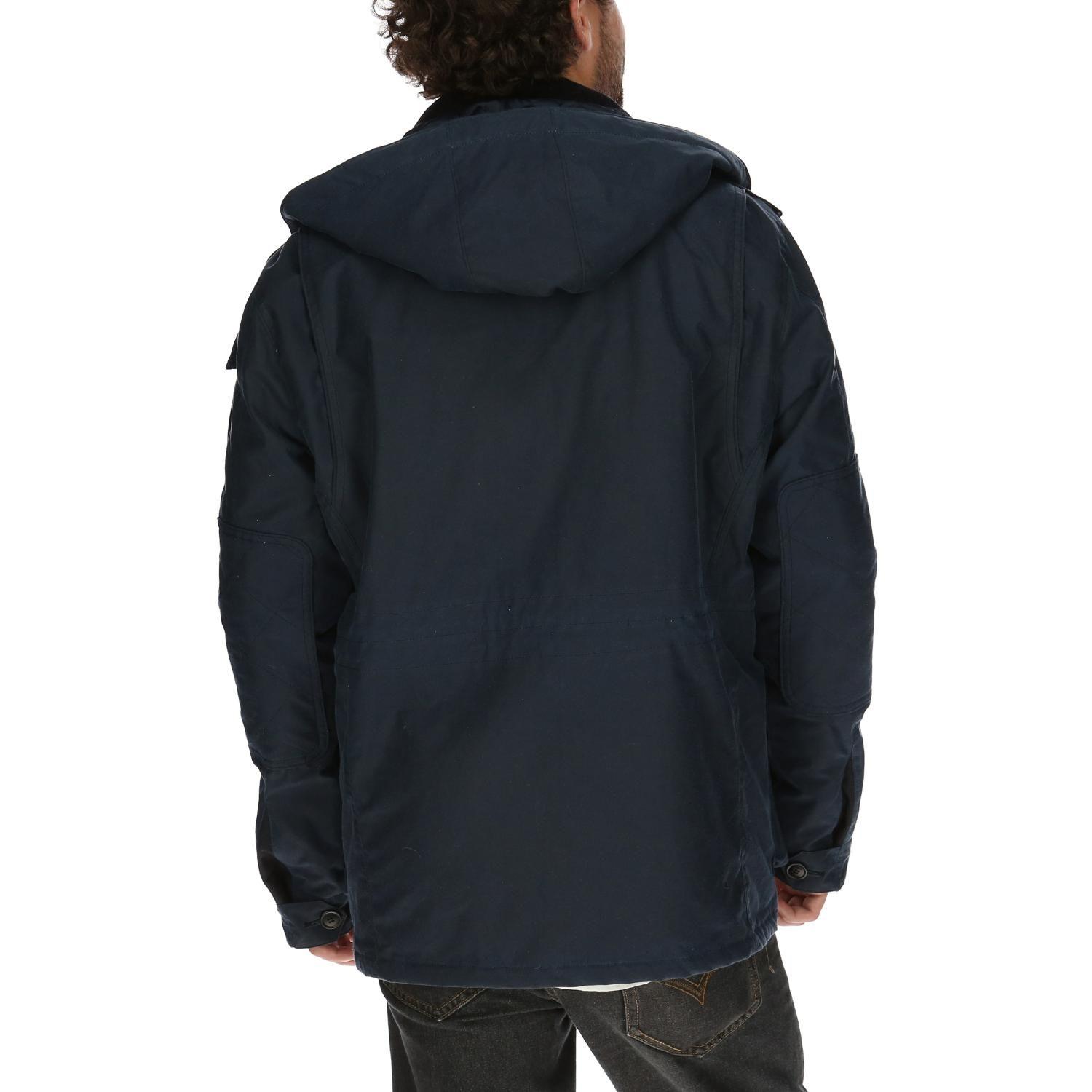 Chaqueta Algodón Encerado Rockford Azul-2