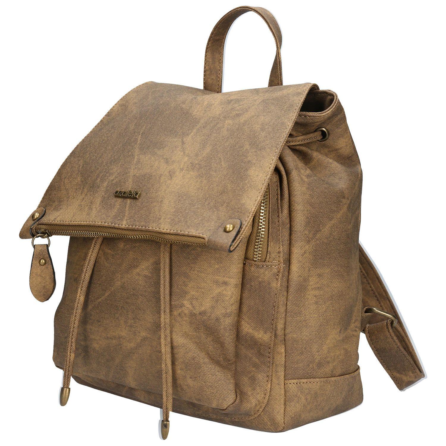 Cartera Mochila Libec café Mujer-1