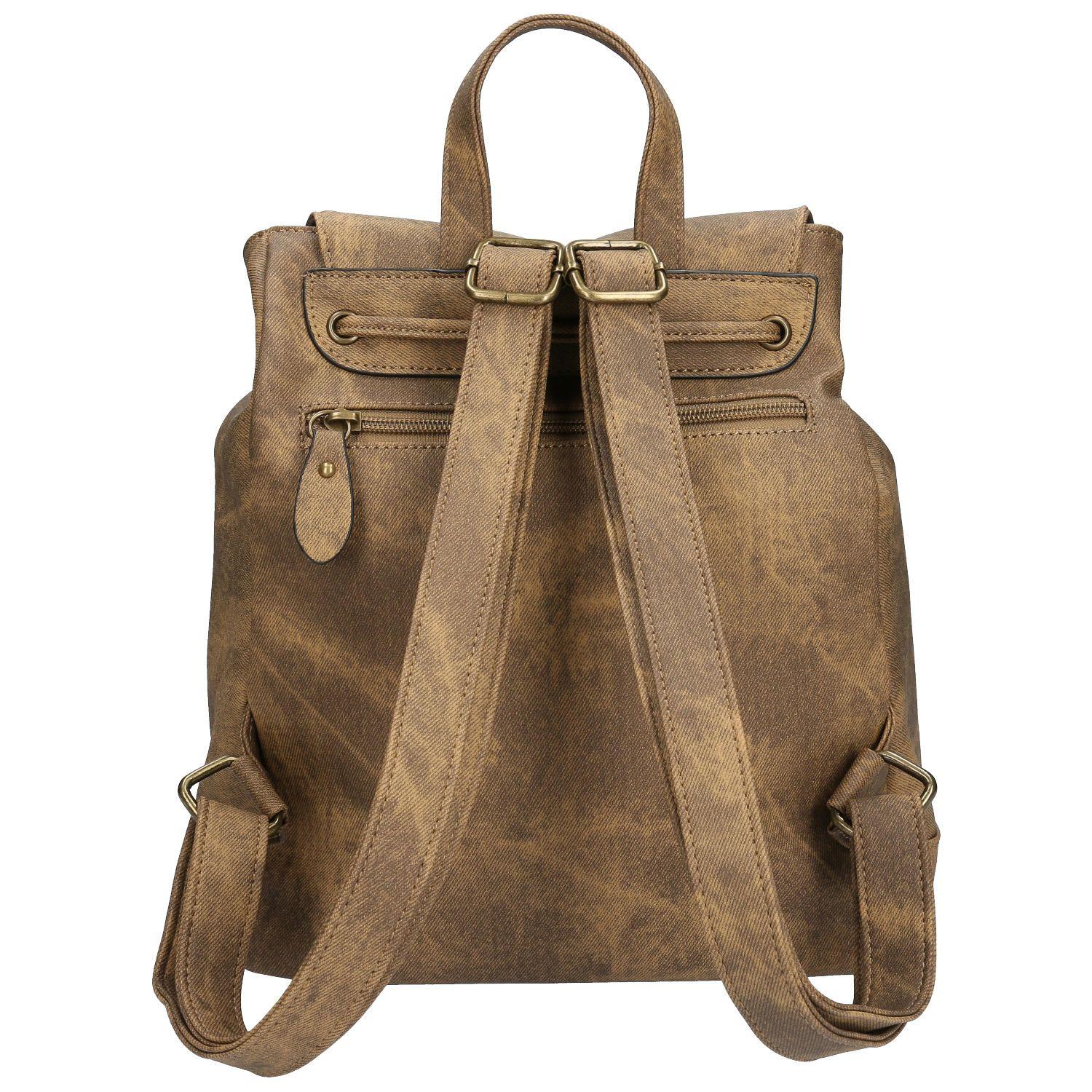 Cartera Mochila Libec café Mujer-2