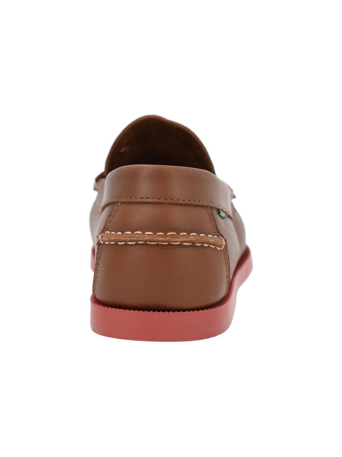 Mocasin Cuero Hombre Boat Mask Café-6