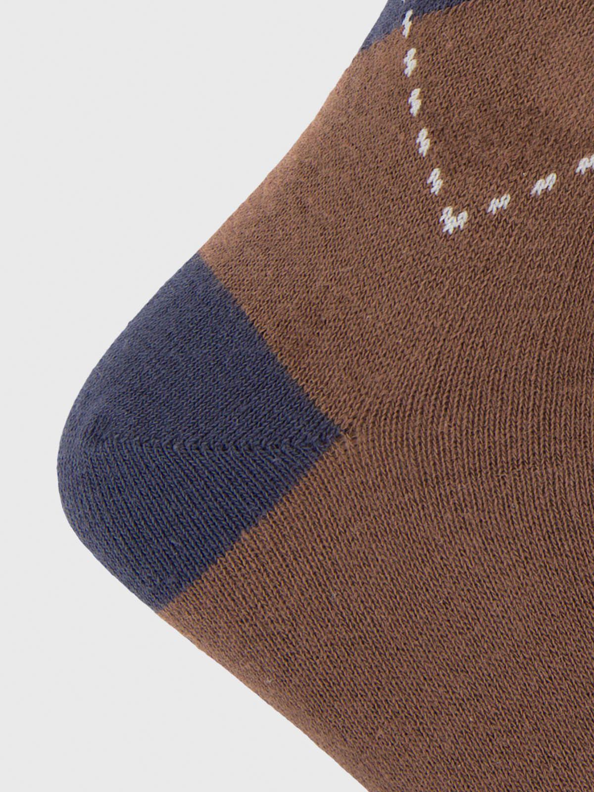 Calcetin Algodón Hombre C Diamond Café-2