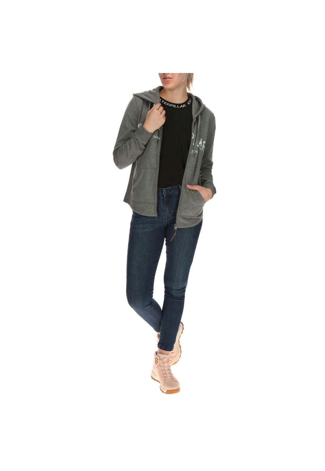 Polerón Mujer Daphne Sweatshirt Poliéster Gris-4