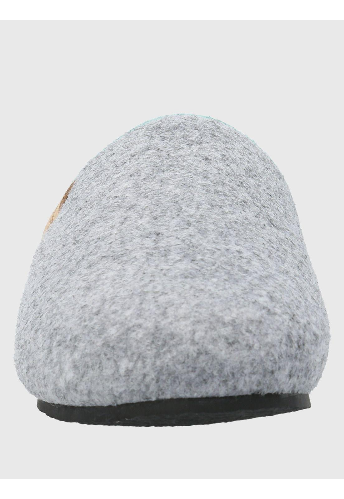Pantufla Textil Unisex Slipper Gris-3