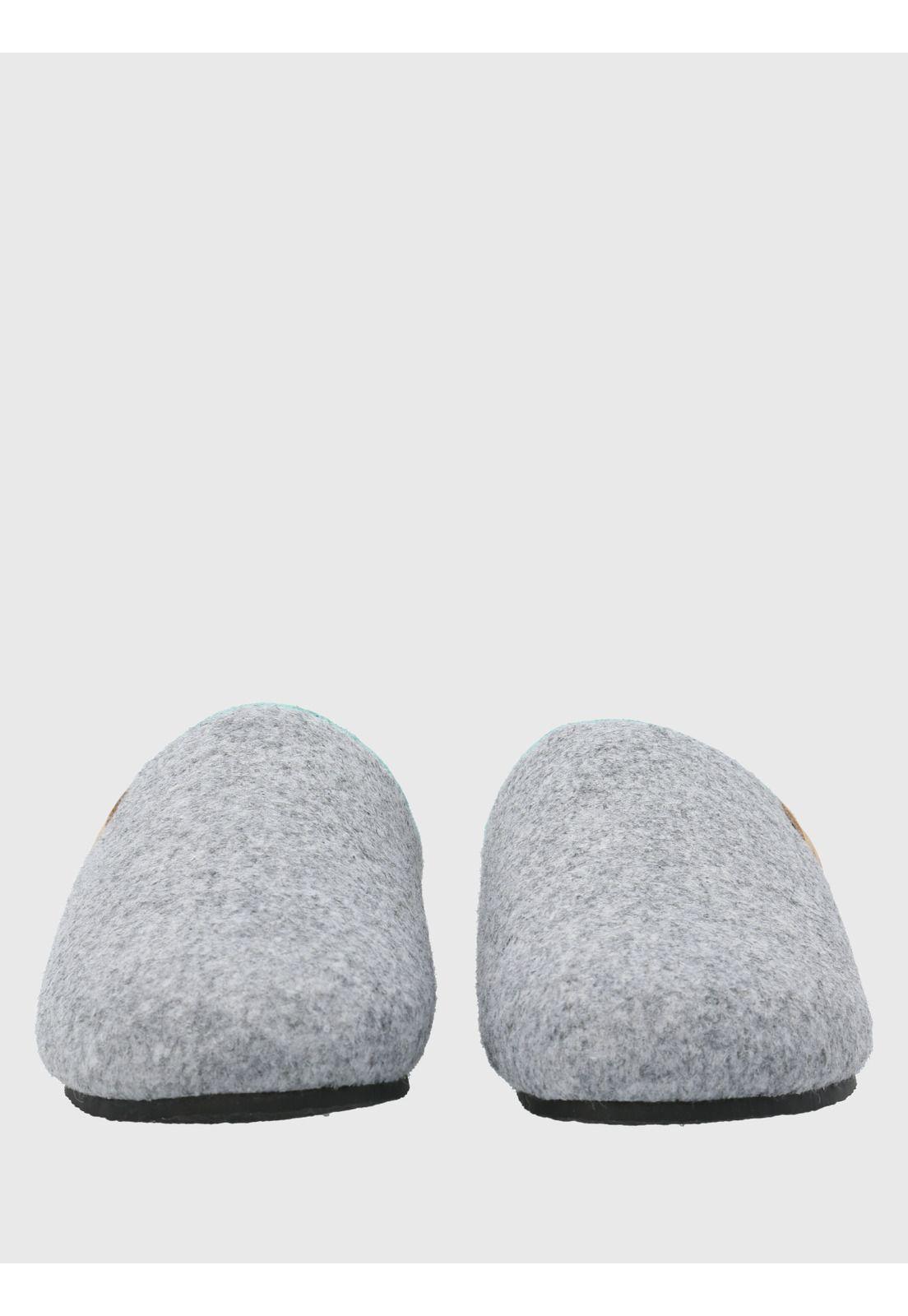 Pantufla Textil Unisex Slipper Gris-5