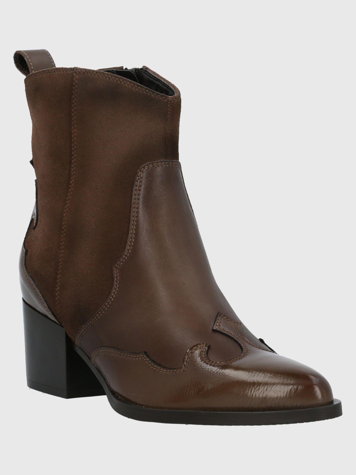 Botín Cuero Mujer Cassaandra Taupe-0